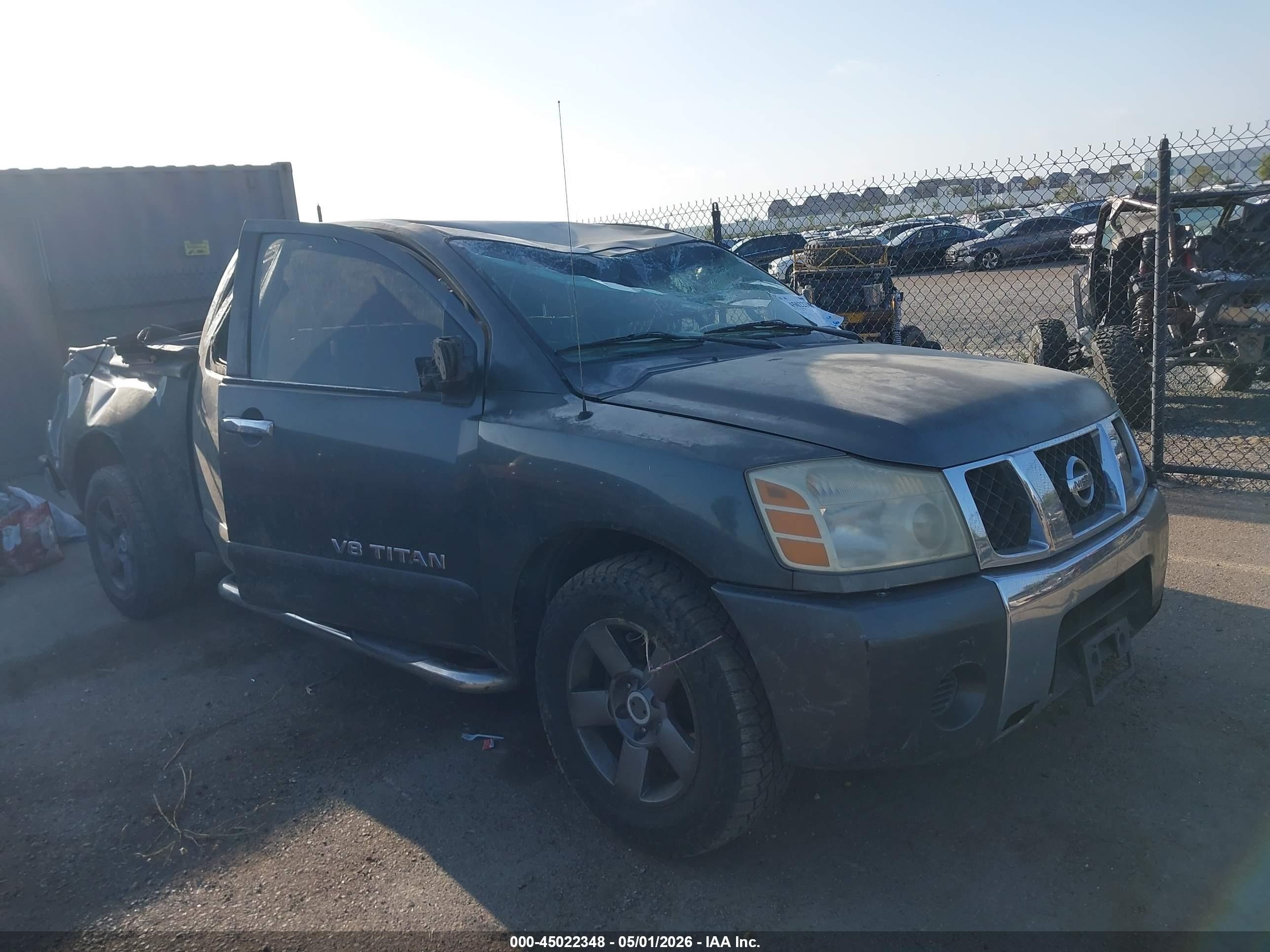 2005 Nissan Titan Se Gray vin: 1N6AA06A55N502687