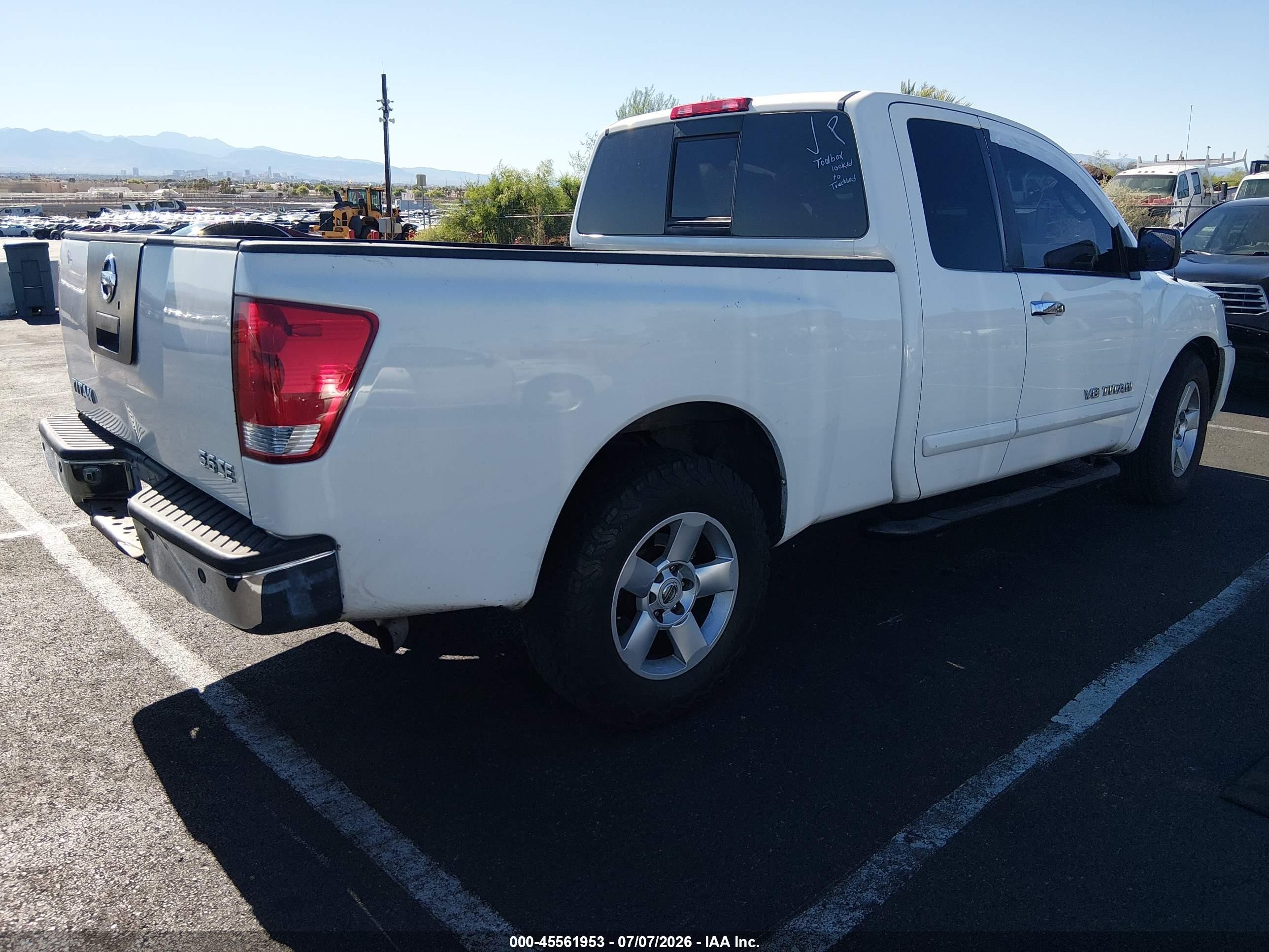 2005 Nissan Titan Se White vin: 1N6AA06A65N557018