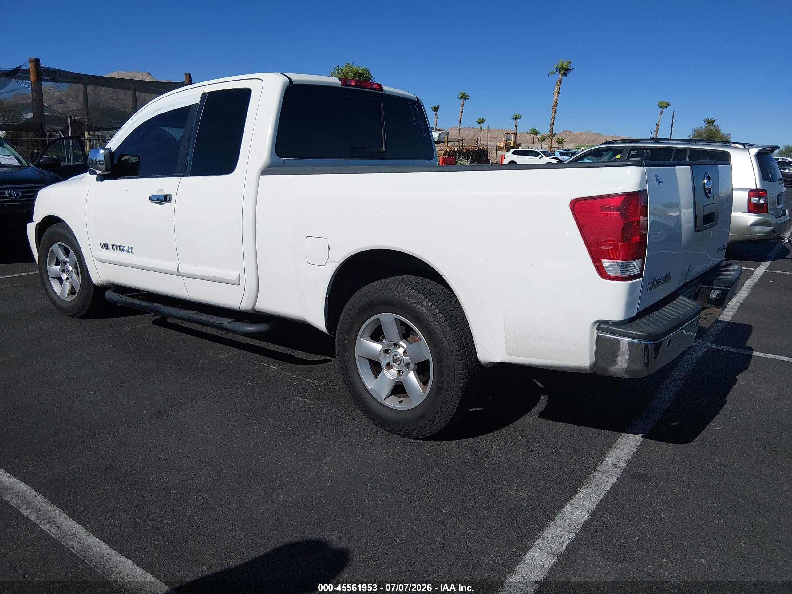 2005 Nissan Titan Se White vin: 1N6AA06A65N557018