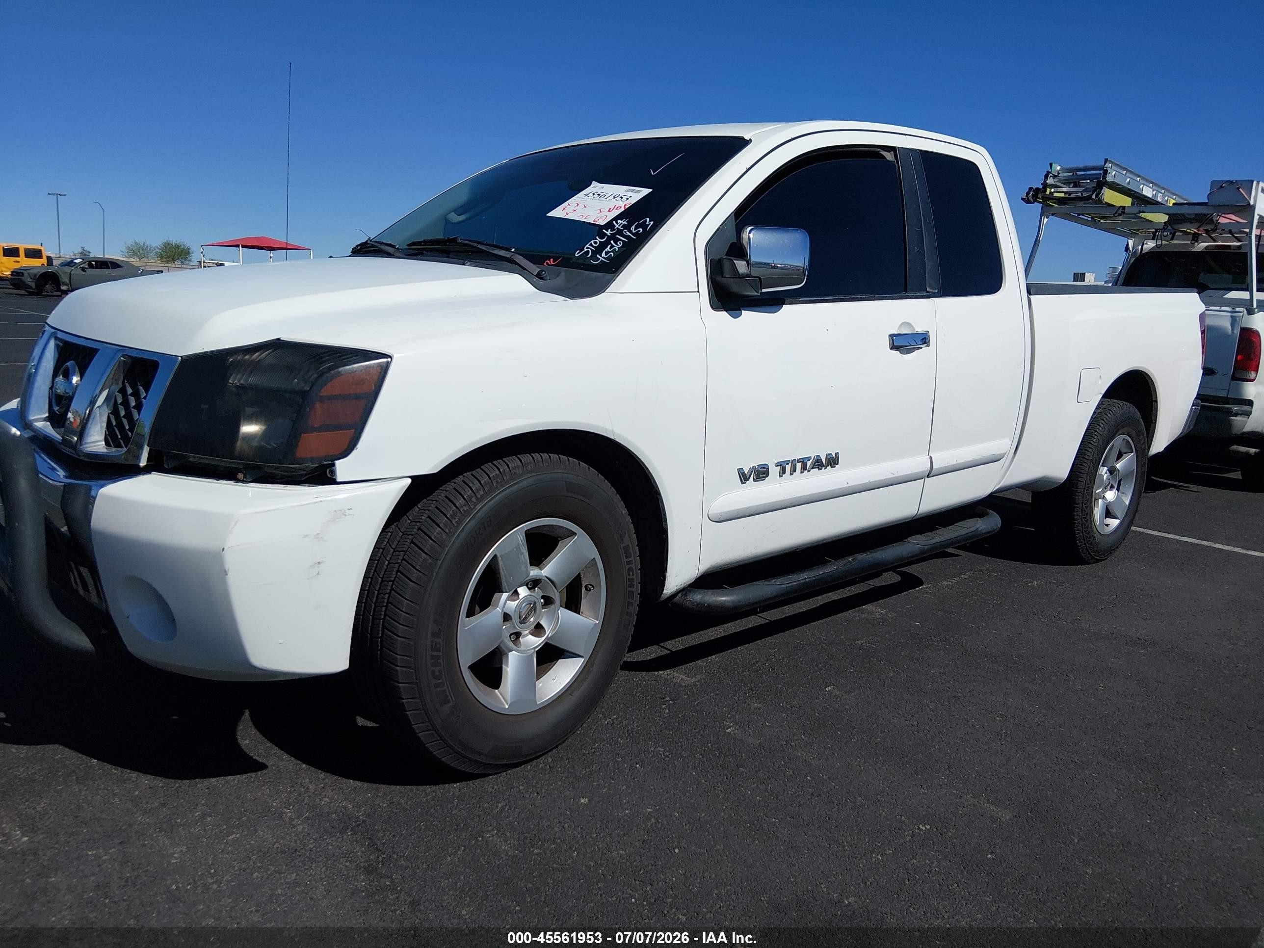 2005 Nissan Titan Se White vin: 1N6AA06A65N557018