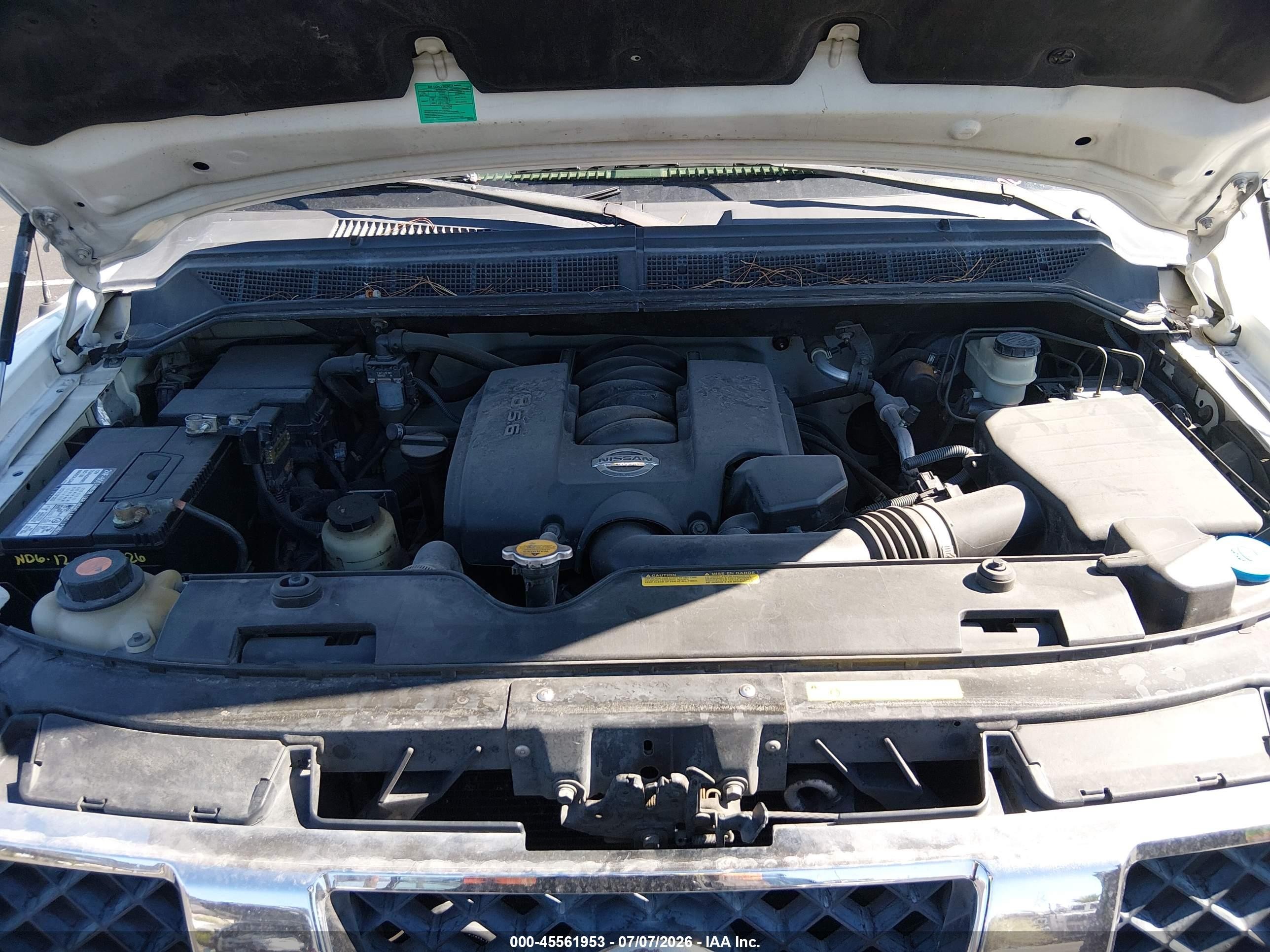 2005 Nissan Titan Se White vin: 1N6AA06A65N557018