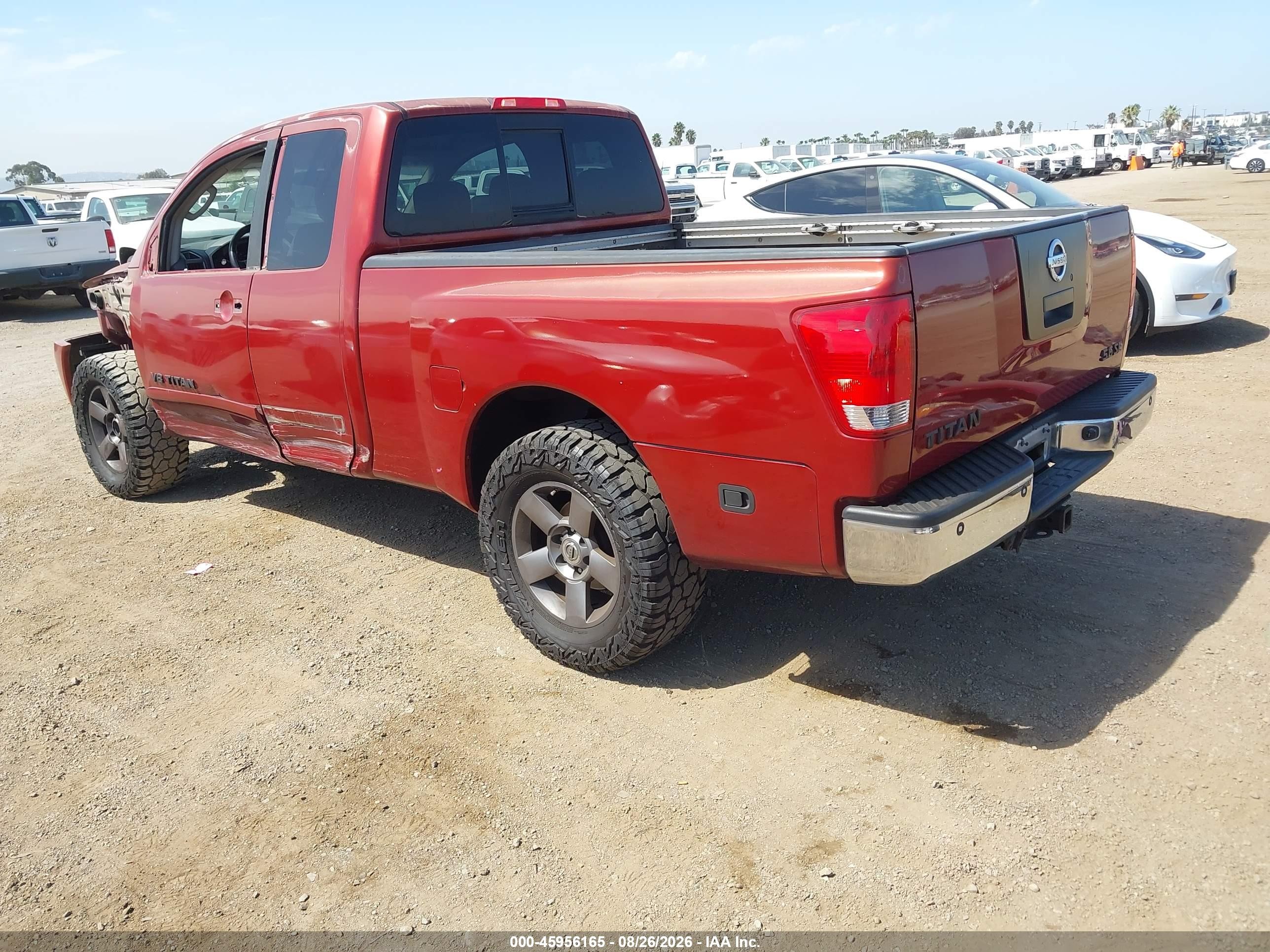 2005 Nissan Titan Se Бордовый vin: 1N6AA06A75N504067