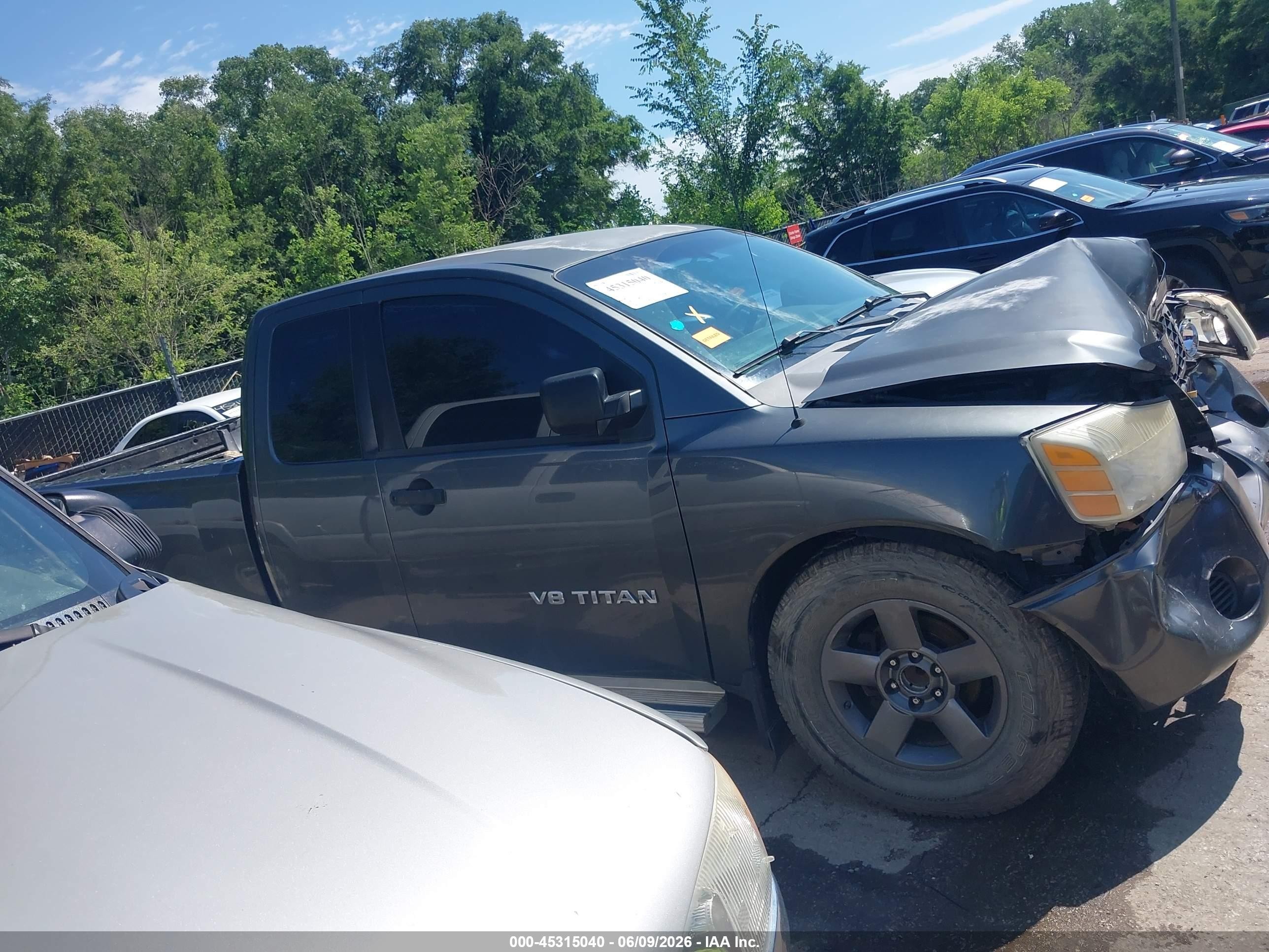 2007 Nissan Titan Xe Black vin: 1N6AA06A77N214673