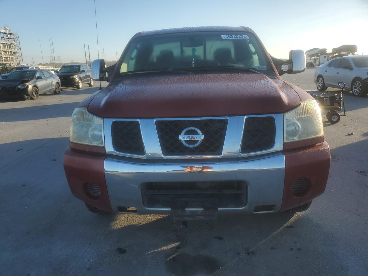 2004 Nissan Titan Xe Red vin: 1N6AA06A84N590763