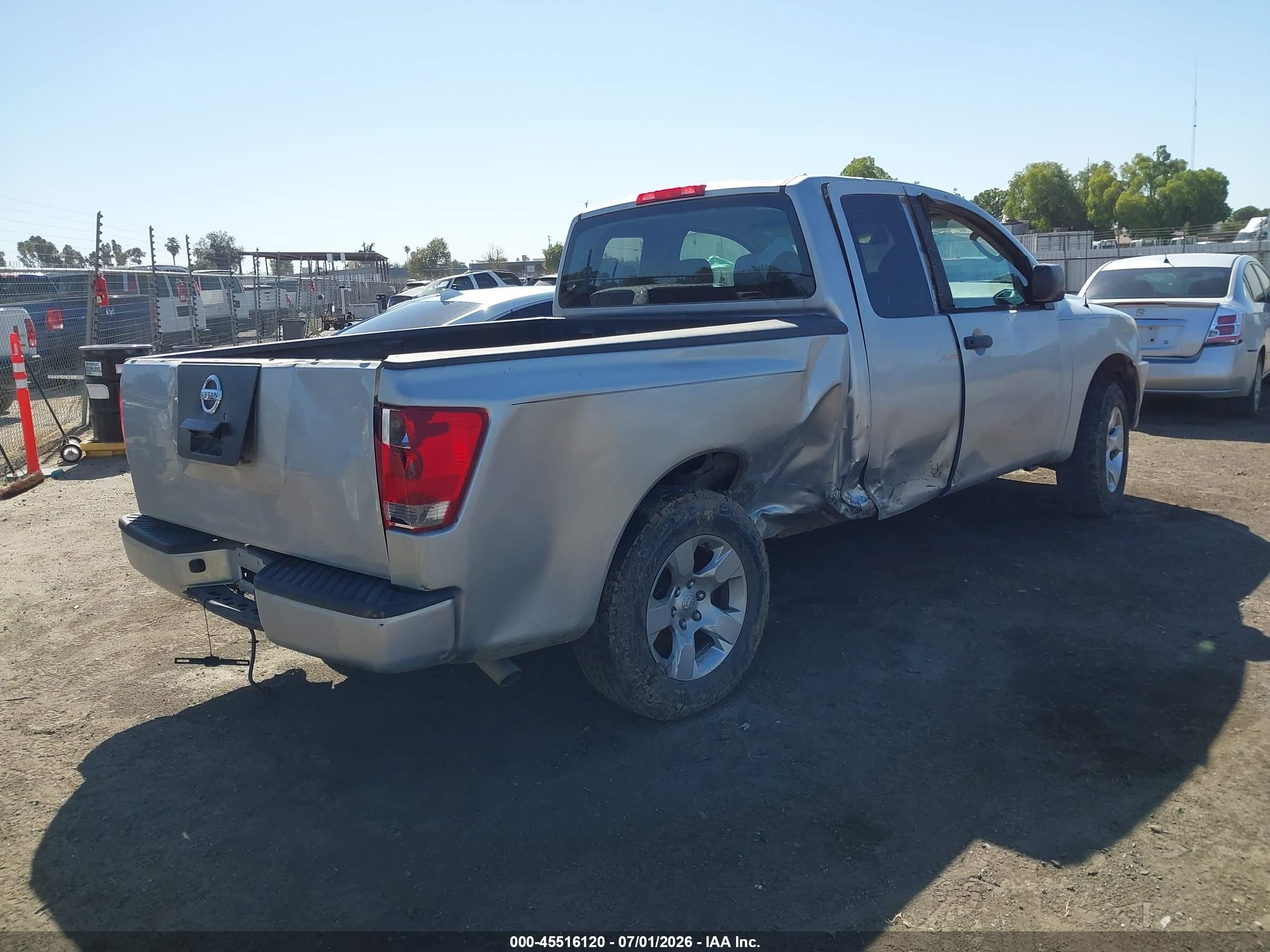 2009 Nissan Titan Xe Silver vin: 1N6AA06A89N307169