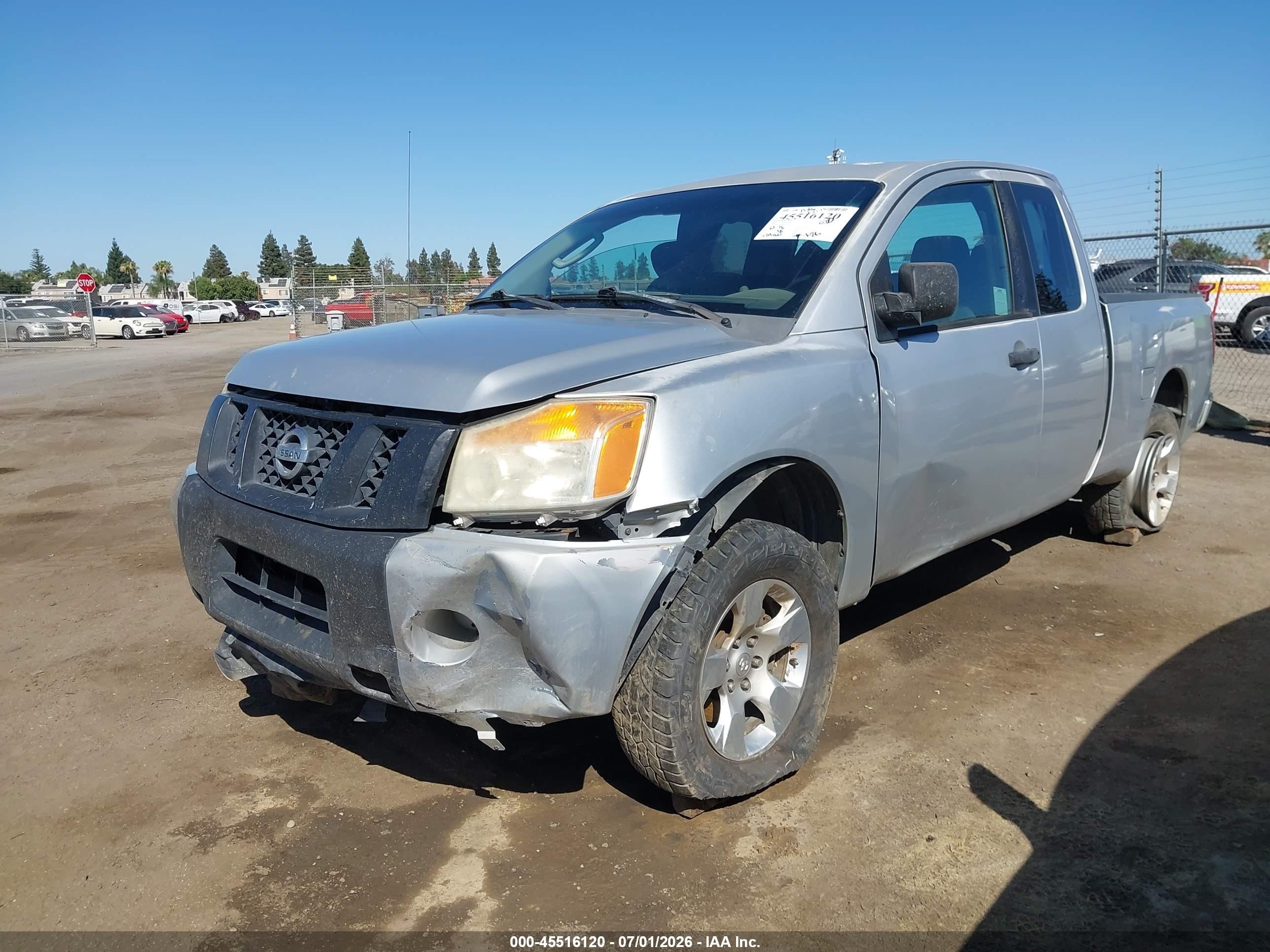 2009 Nissan Titan Xe Silver vin: 1N6AA06A89N307169
