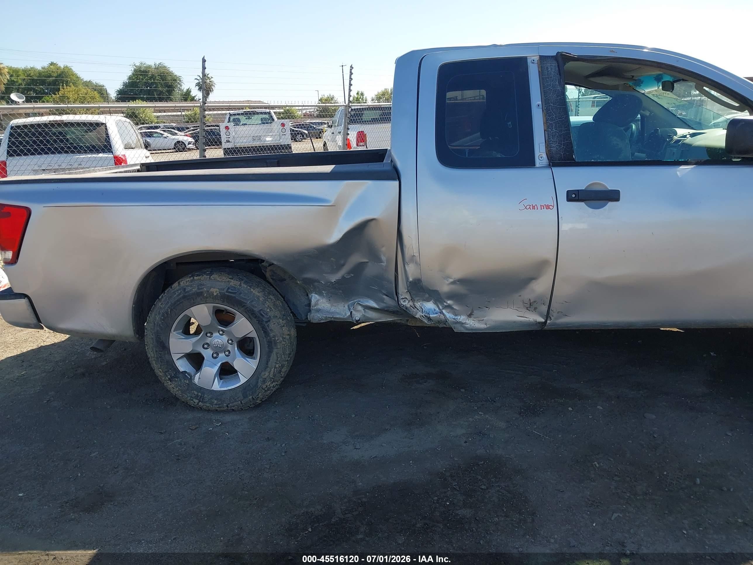 2009 Nissan Titan Xe Silver vin: 1N6AA06A89N307169