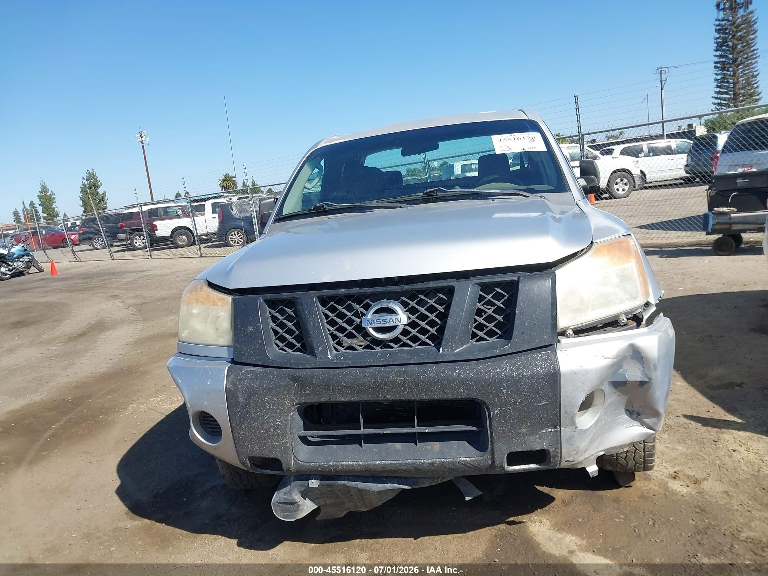 2009 Nissan Titan Xe Silver vin: 1N6AA06A89N307169