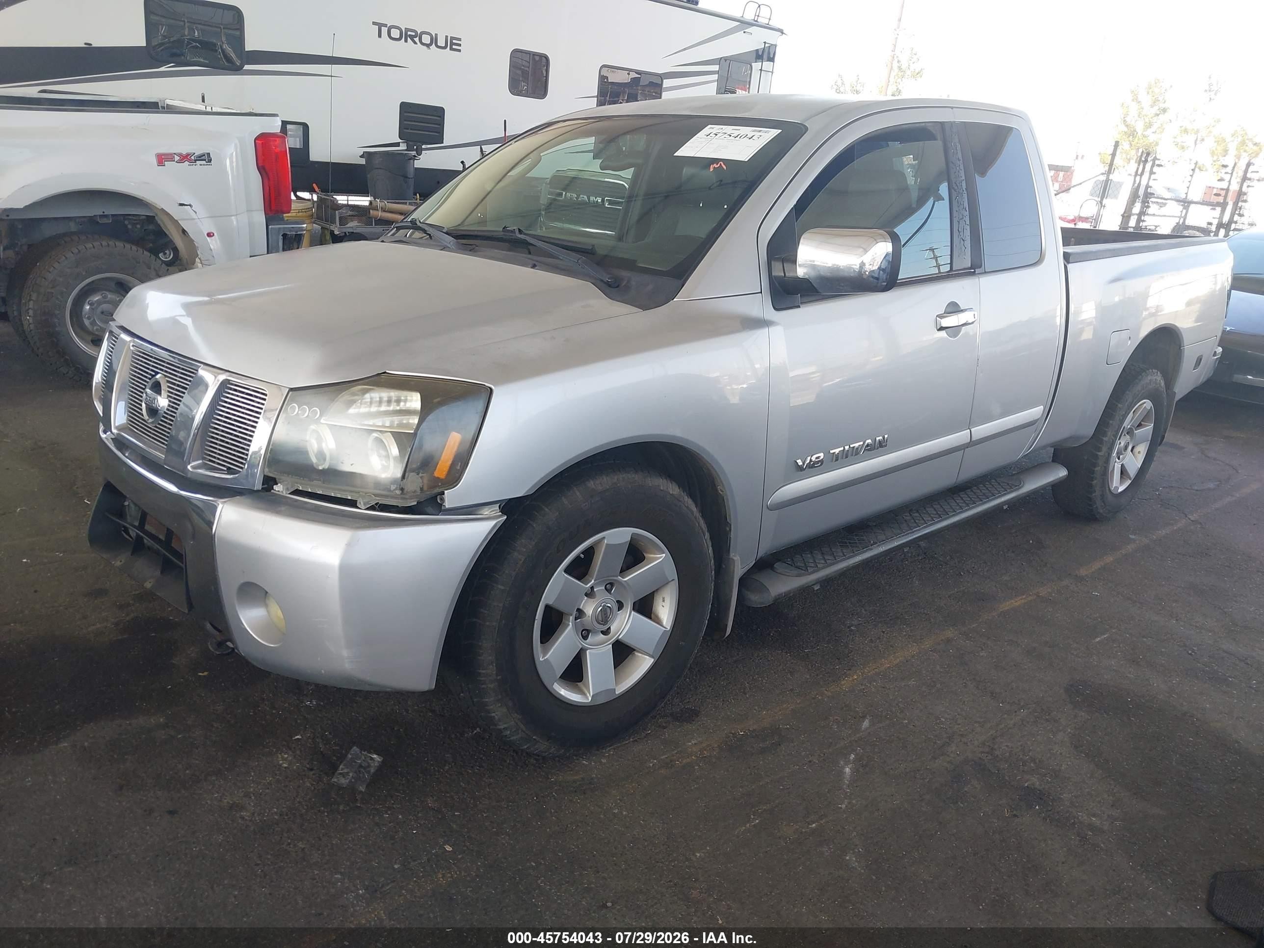 2005 Nissan Titan Le Silver vin: 1N6AA06A95N522375