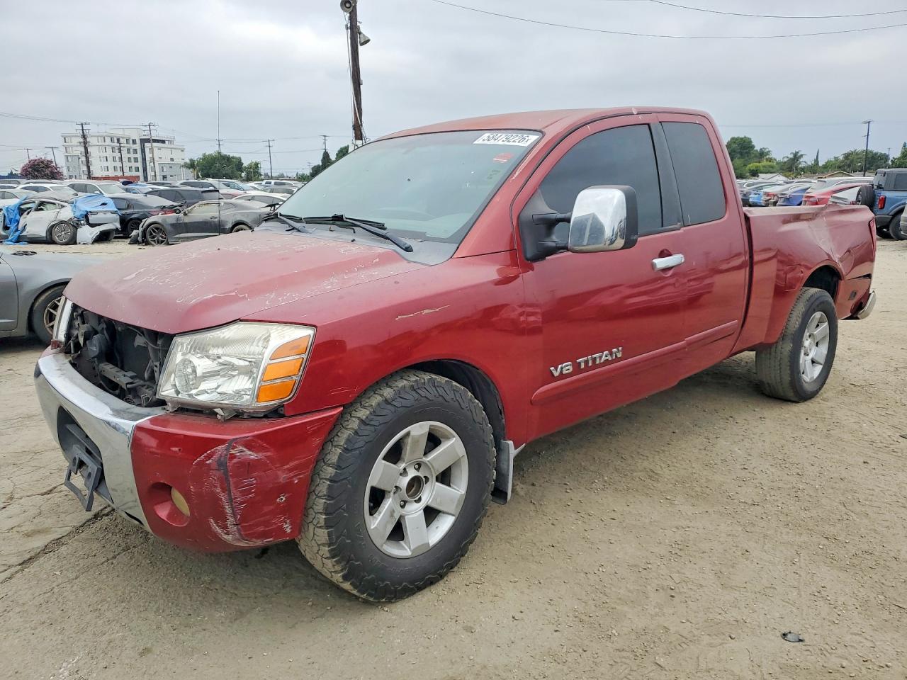 2006 Nissan Titan Xe Red vin: 1N6AA06A96N546192