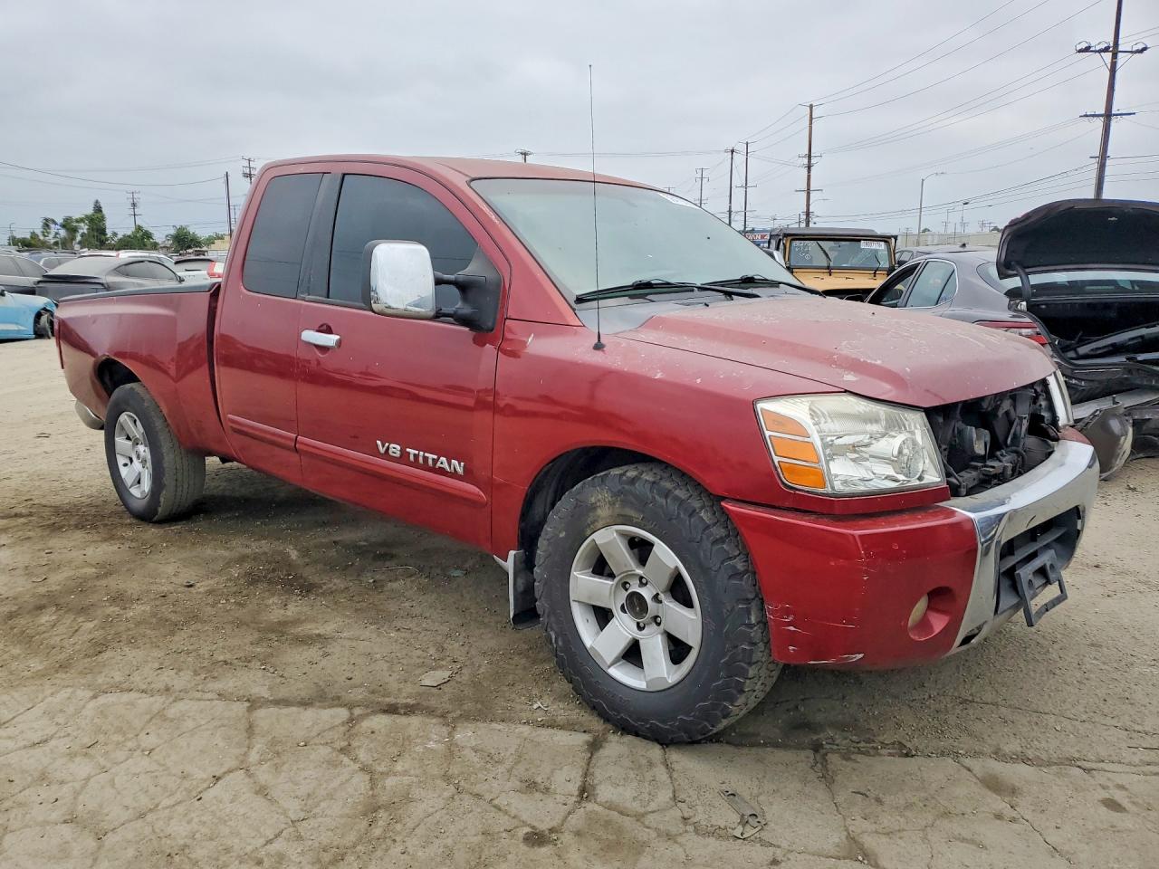 2006 Nissan Titan Xe Red vin: 1N6AA06A96N546192
