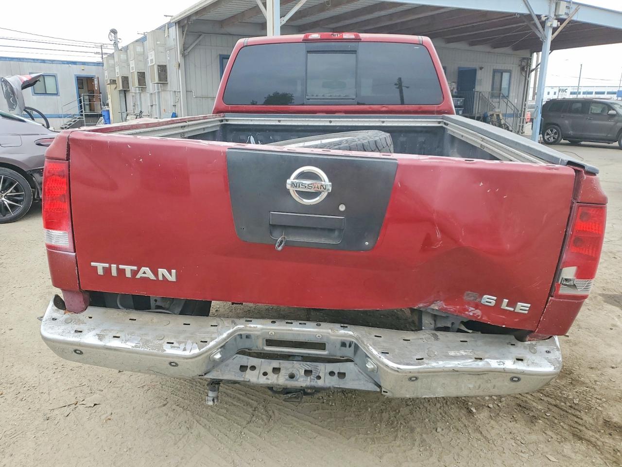 2006 Nissan Titan Xe Red vin: 1N6AA06A96N546192