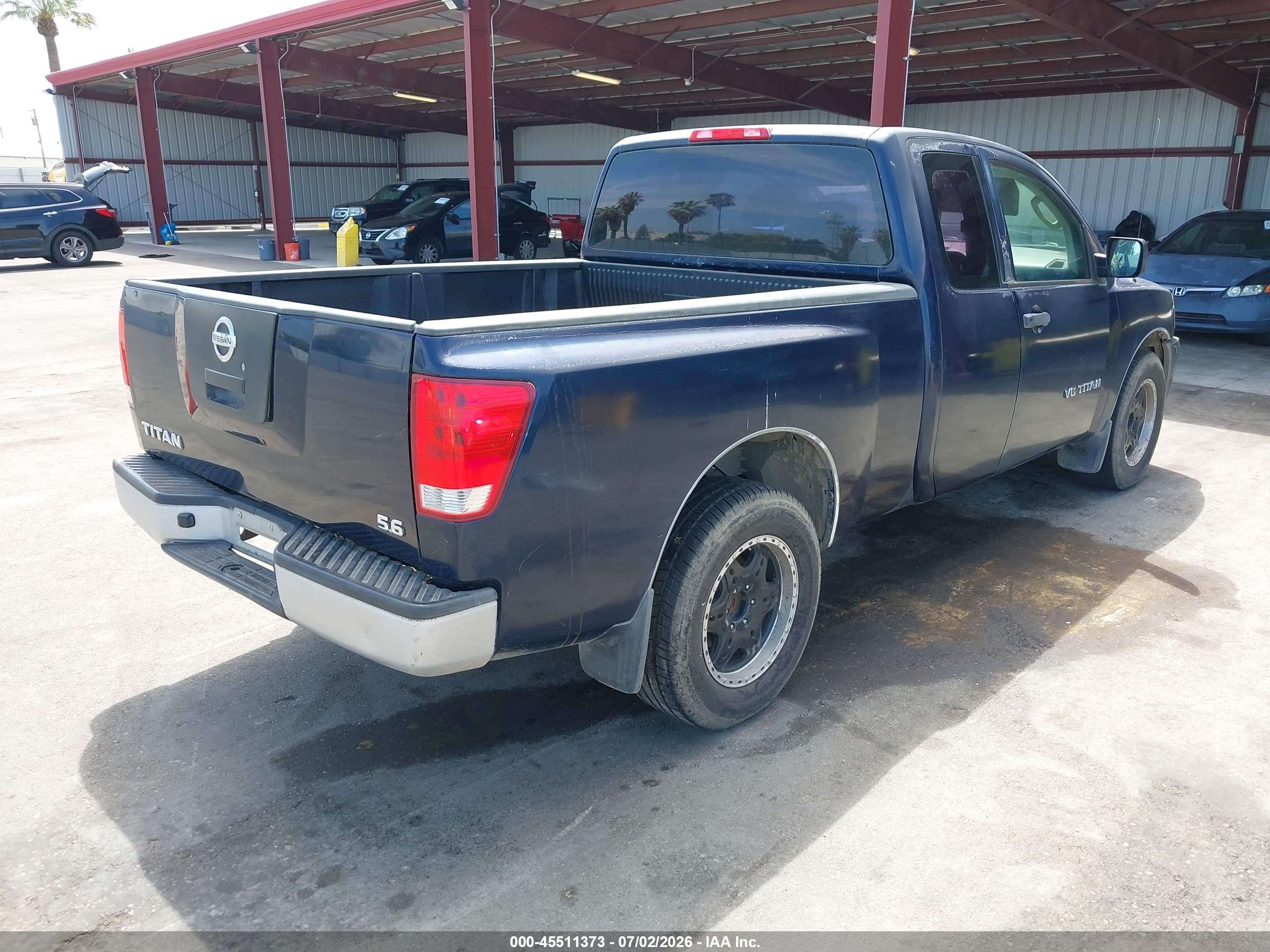 2008 Nissan Titan Xe Blue vin: 1N6AA06A98N308104