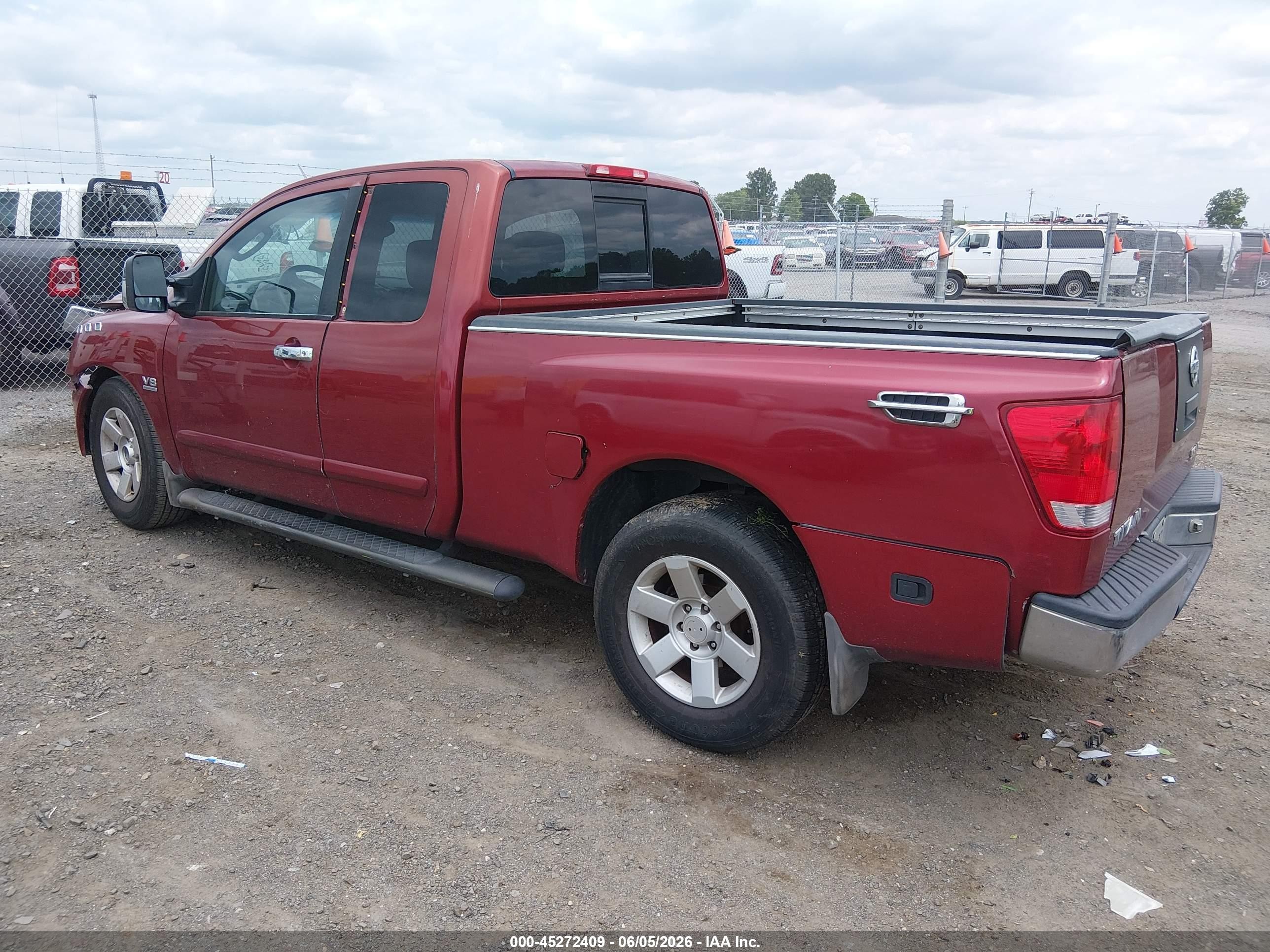 2004 Nissan Titan Le Red vin: 1N6AA06AX4N505325