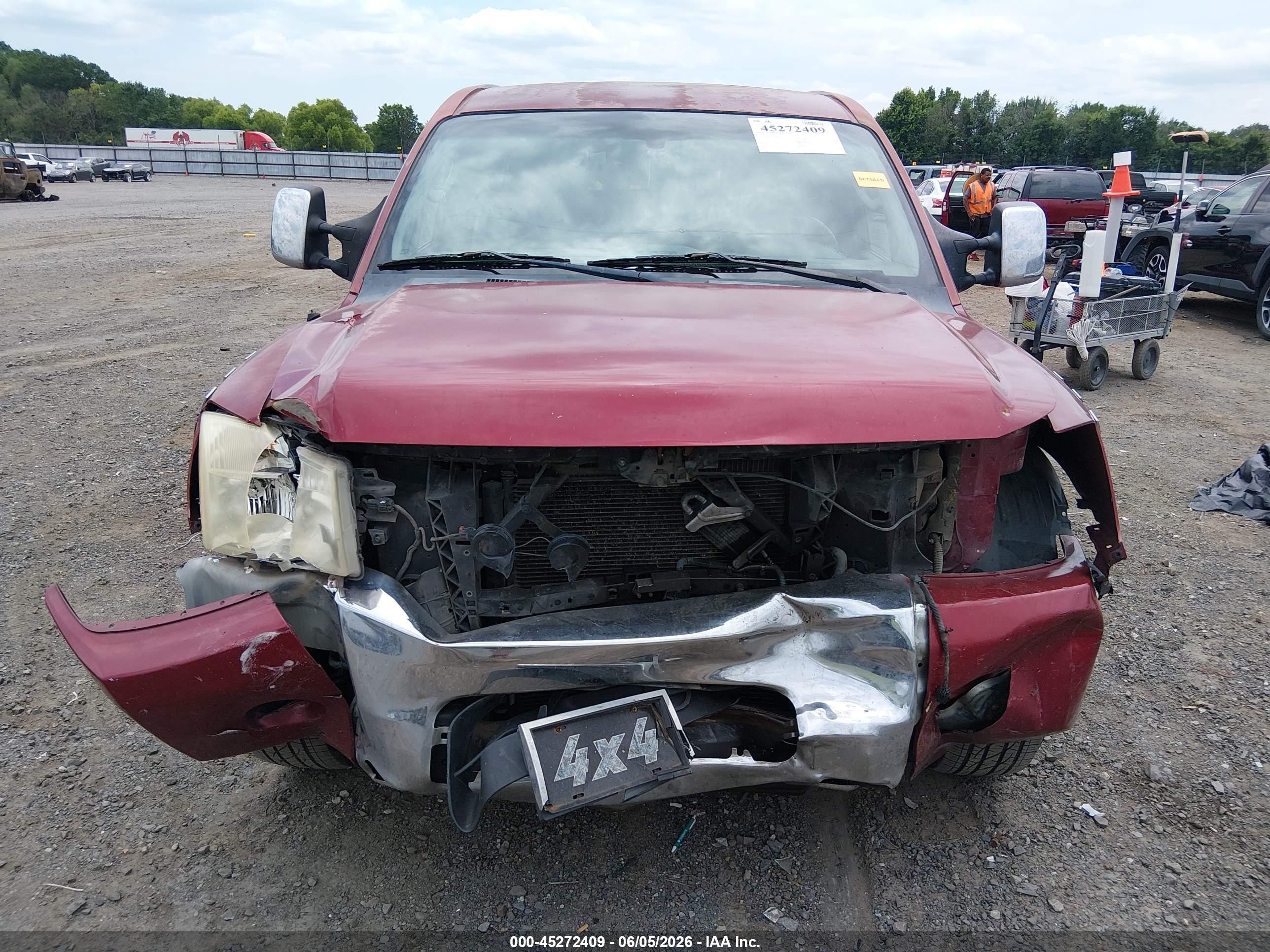 2004 Nissan Titan Le Red vin: 1N6AA06AX4N505325