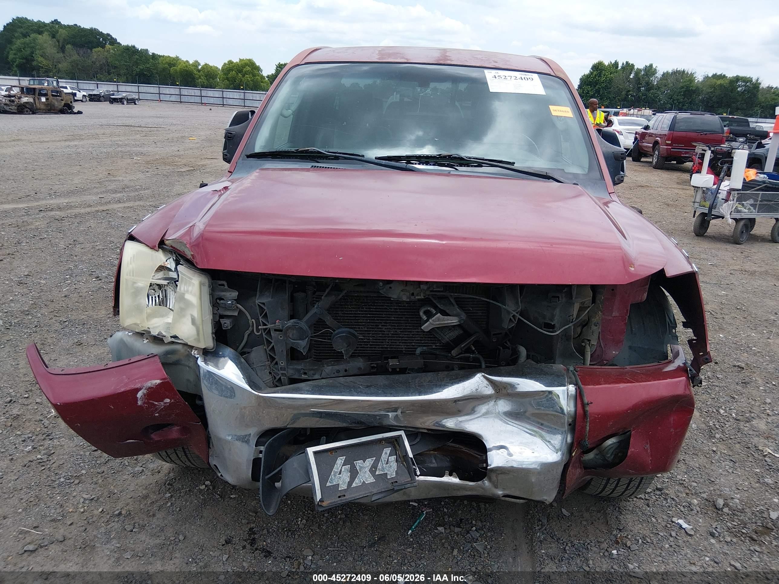 2004 Nissan Titan Le Red vin: 1N6AA06AX4N505325