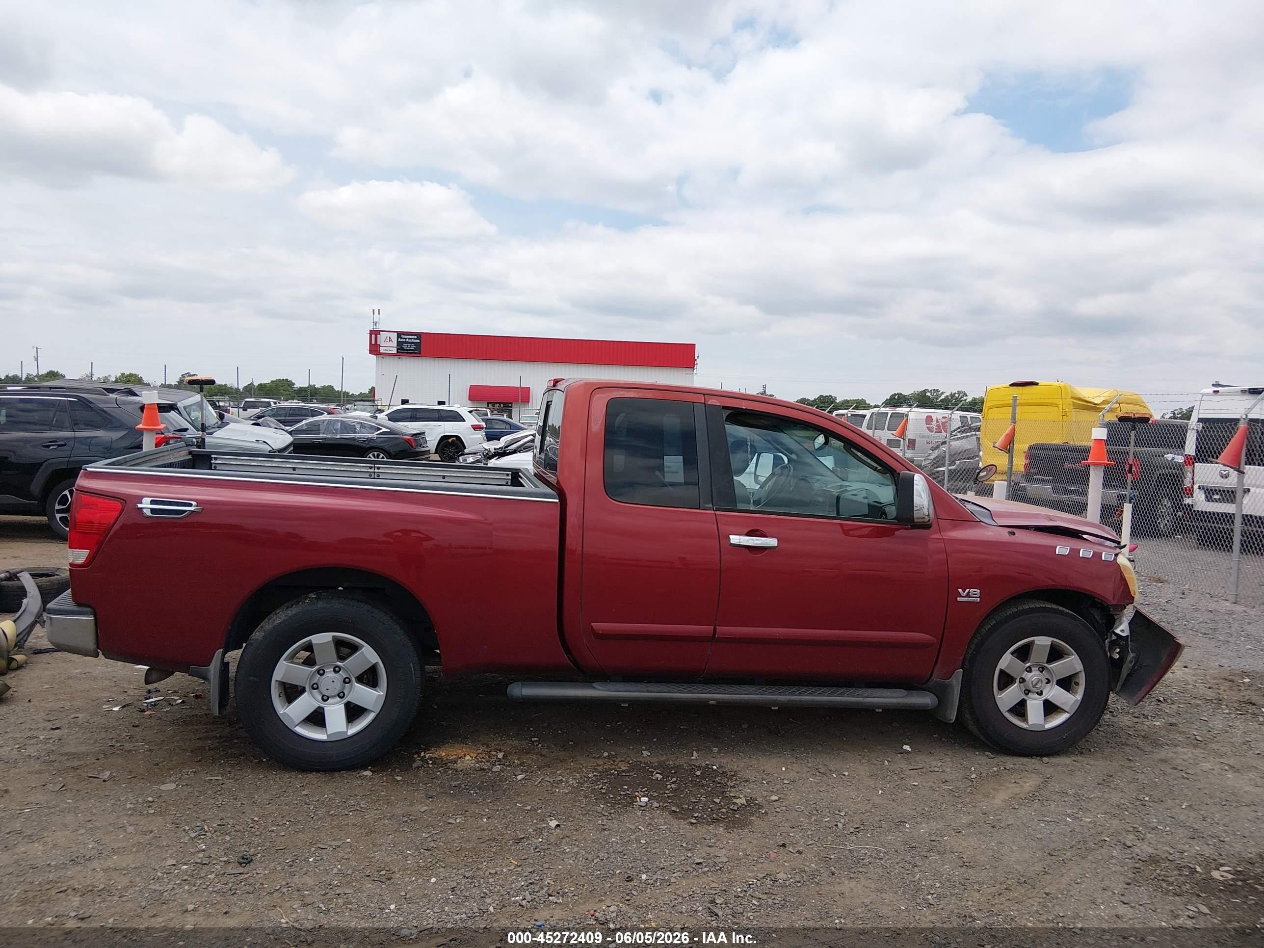 2004 Nissan Titan Le Red vin: 1N6AA06AX4N505325