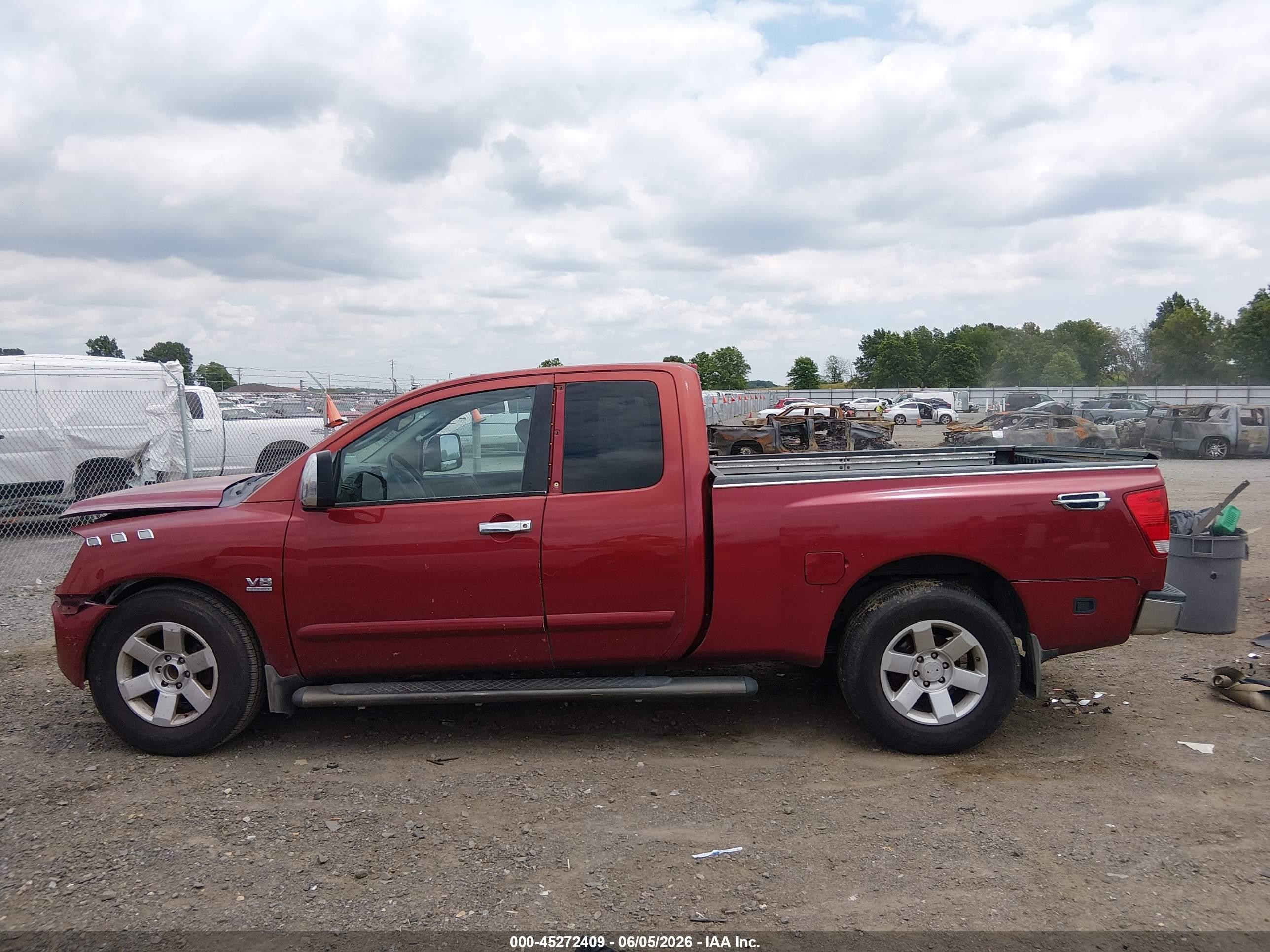 2004 Nissan Titan Le Red vin: 1N6AA06AX4N505325