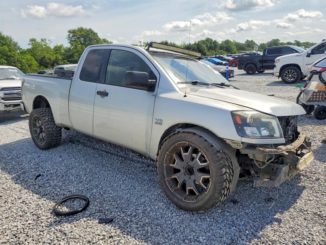2004 Nissan Titan Pro-4x Silver vin: 1N6AA06AX4N513330