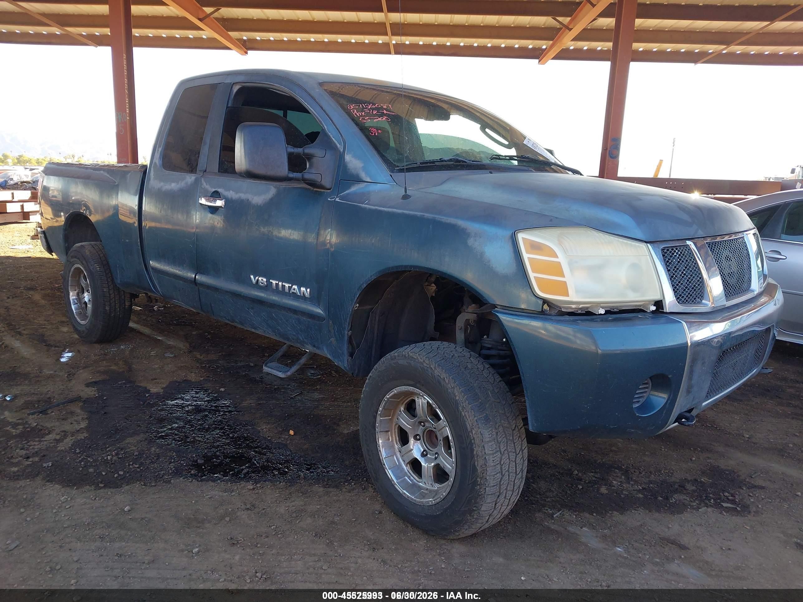 2006 Nissan Titan Se Gray vin: 1N6AA06AX6N543401
