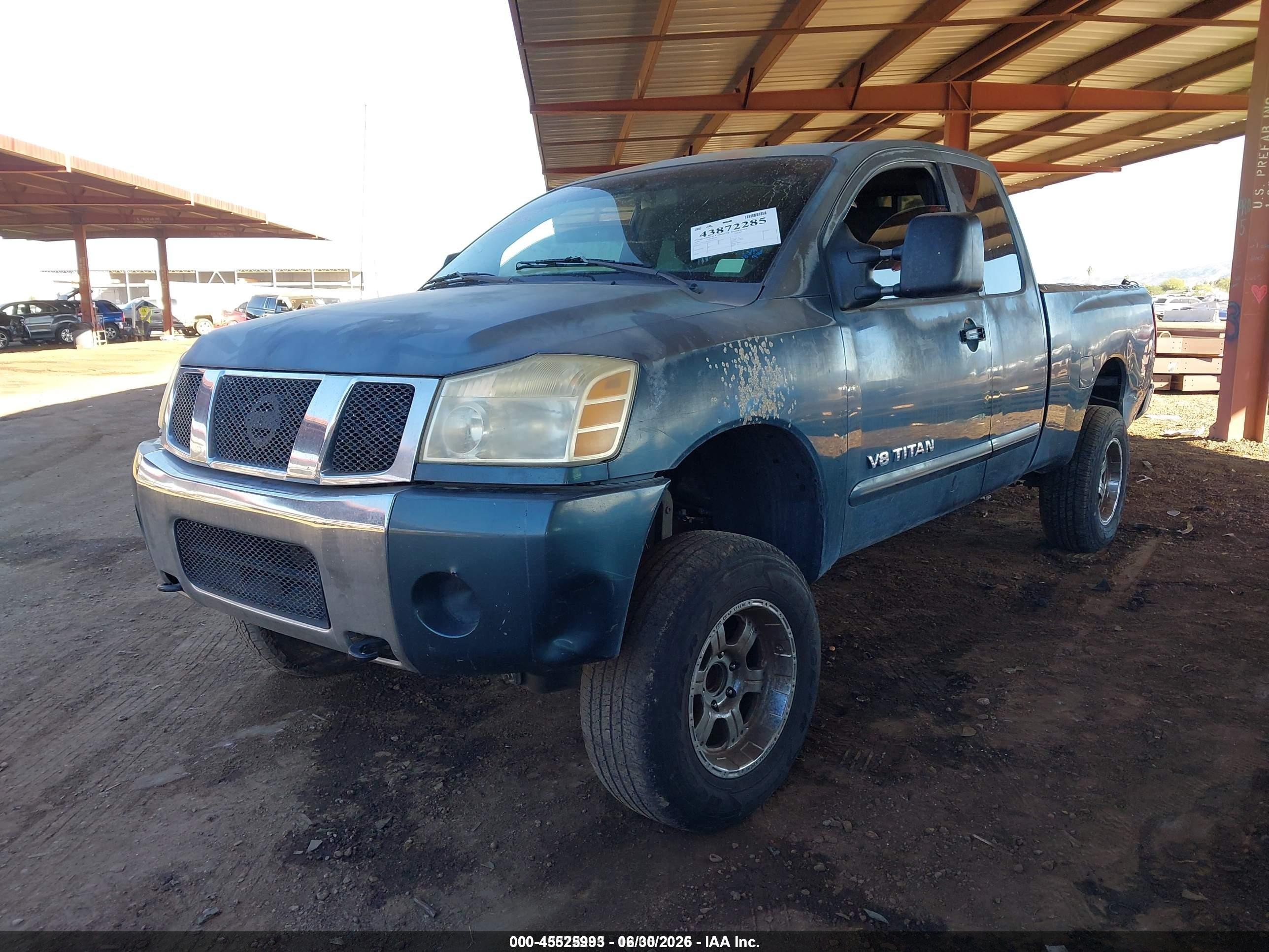 2006 Nissan Titan Se Gray vin: 1N6AA06AX6N543401