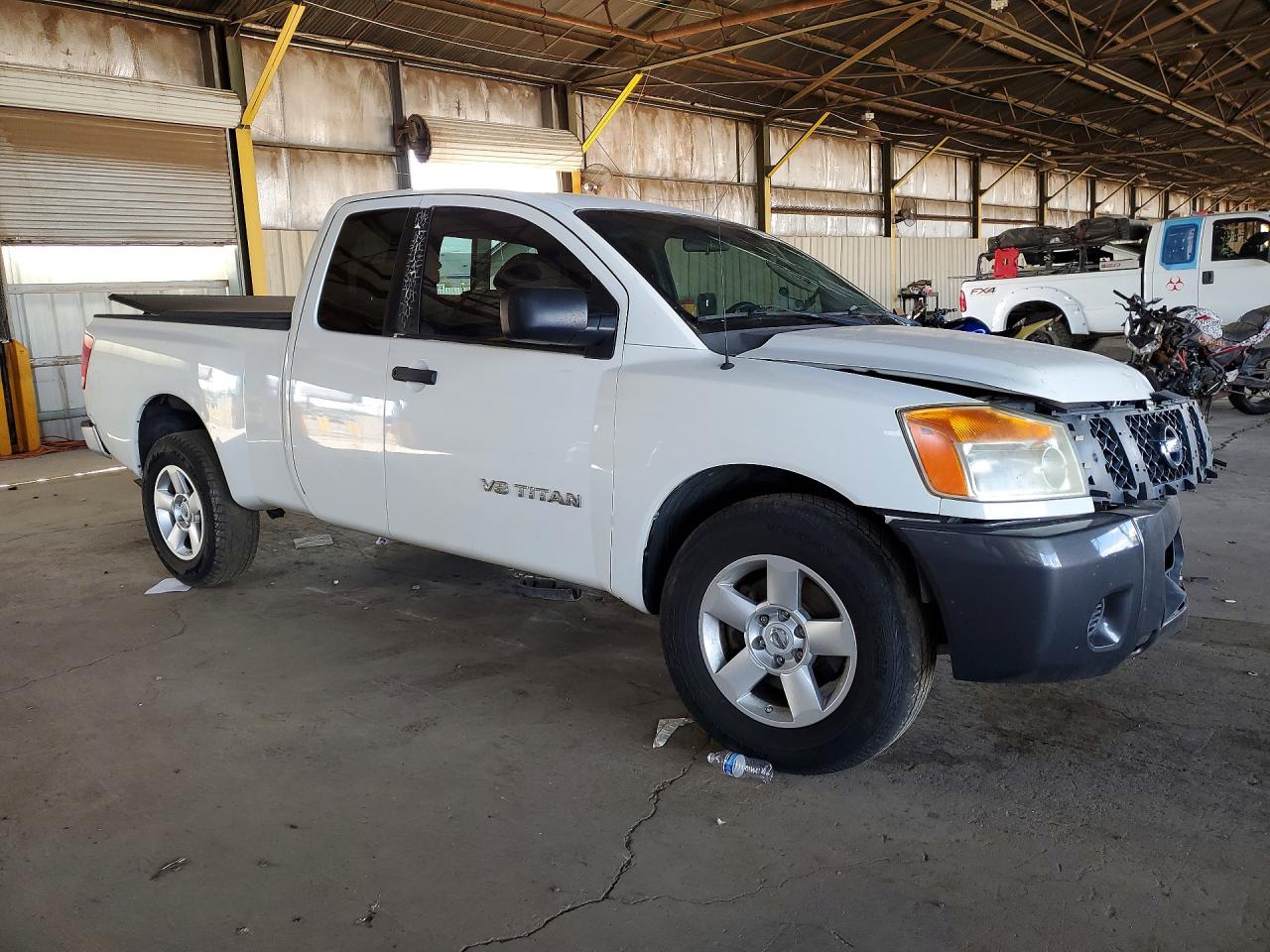 2008 Nissan Titan Xe White vin: 1N6AA06AX8N317541
