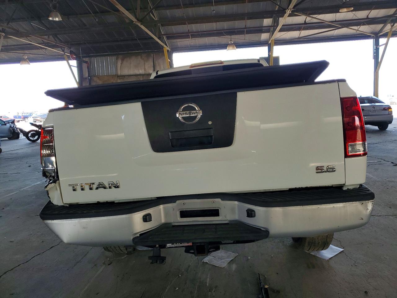 2008 Nissan Titan Xe White vin: 1N6AA06AX8N317541
