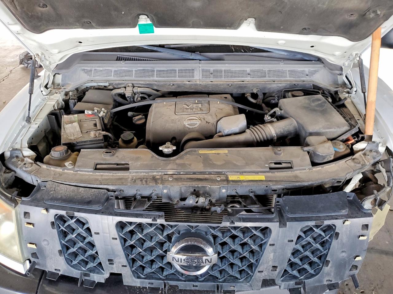 2008 Nissan Titan Xe White vin: 1N6AA06AX8N317541