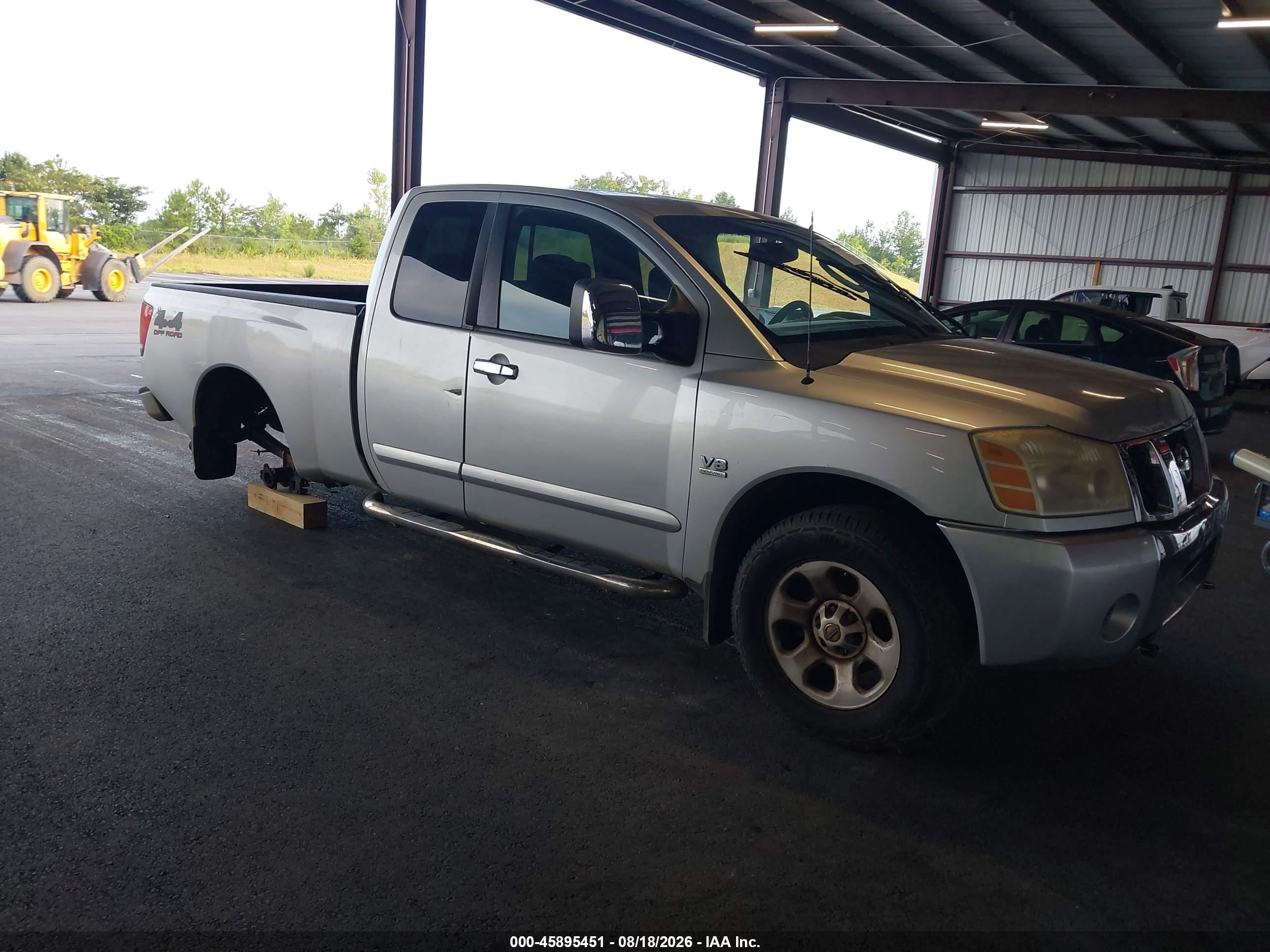 2004 Nissan Titan Se Gray vin: 1N6AA06B04N585002