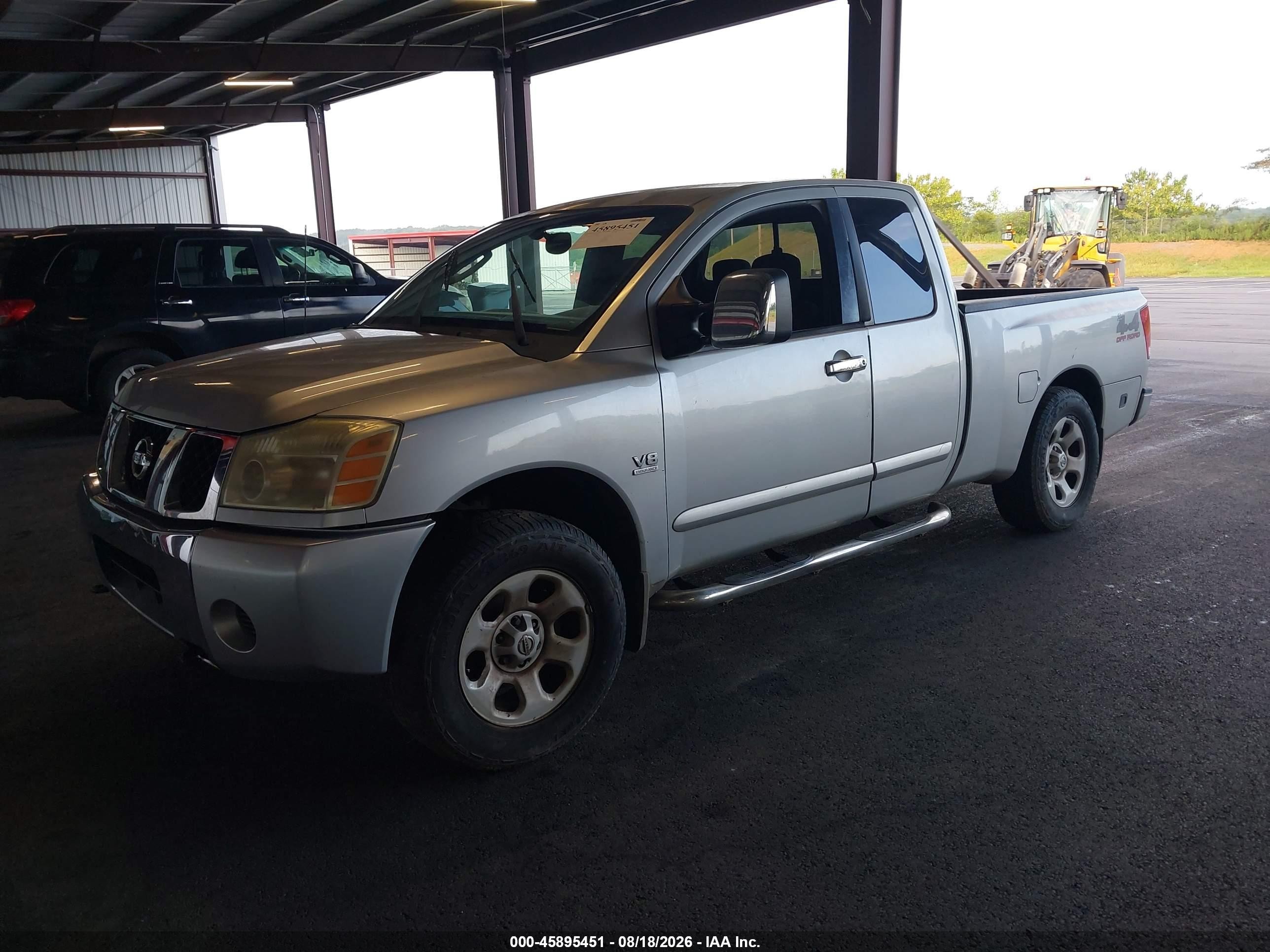 2004 Nissan Titan Se Gray vin: 1N6AA06B04N585002