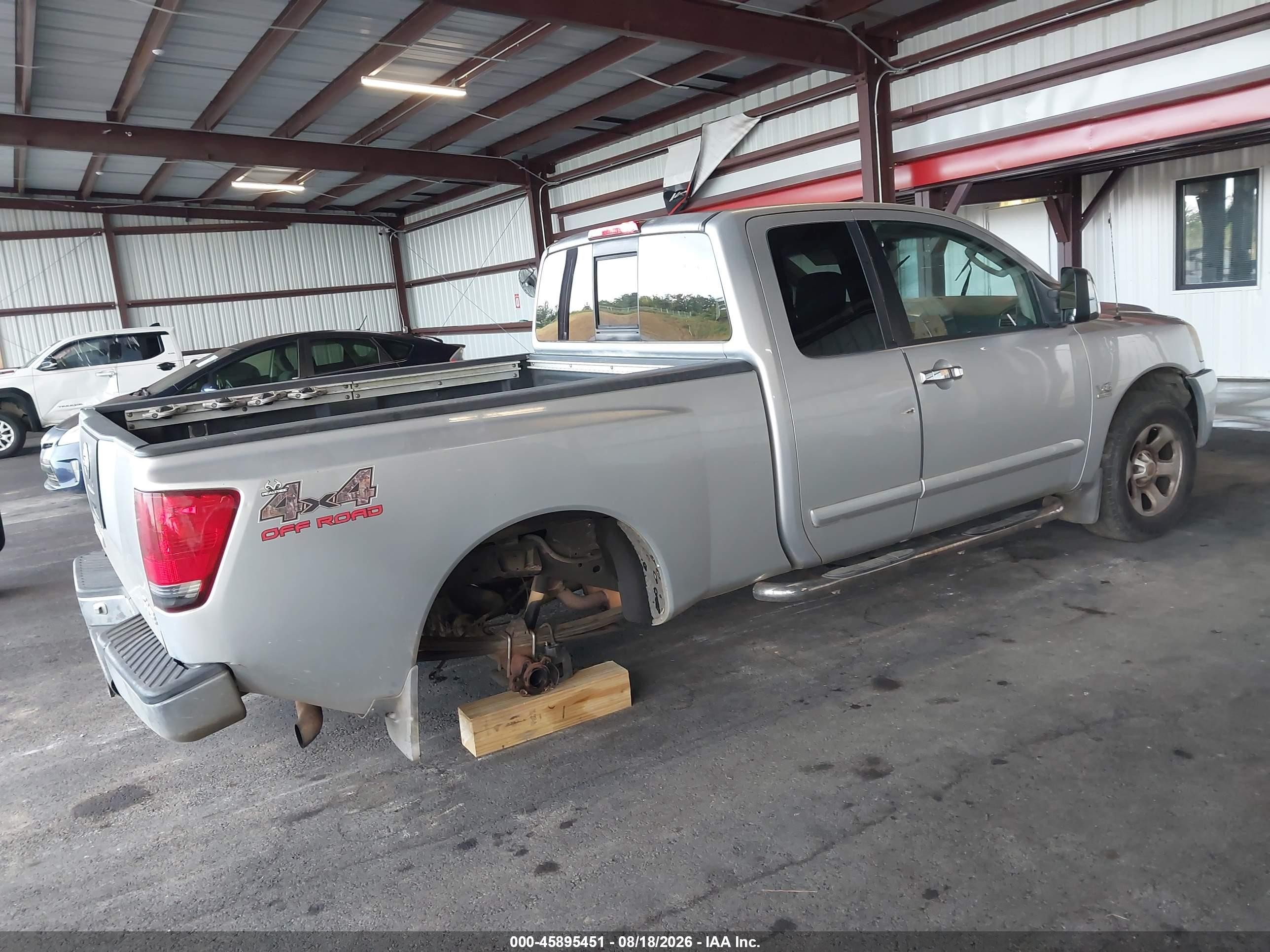 2004 Nissan Titan Se Gray vin: 1N6AA06B04N585002