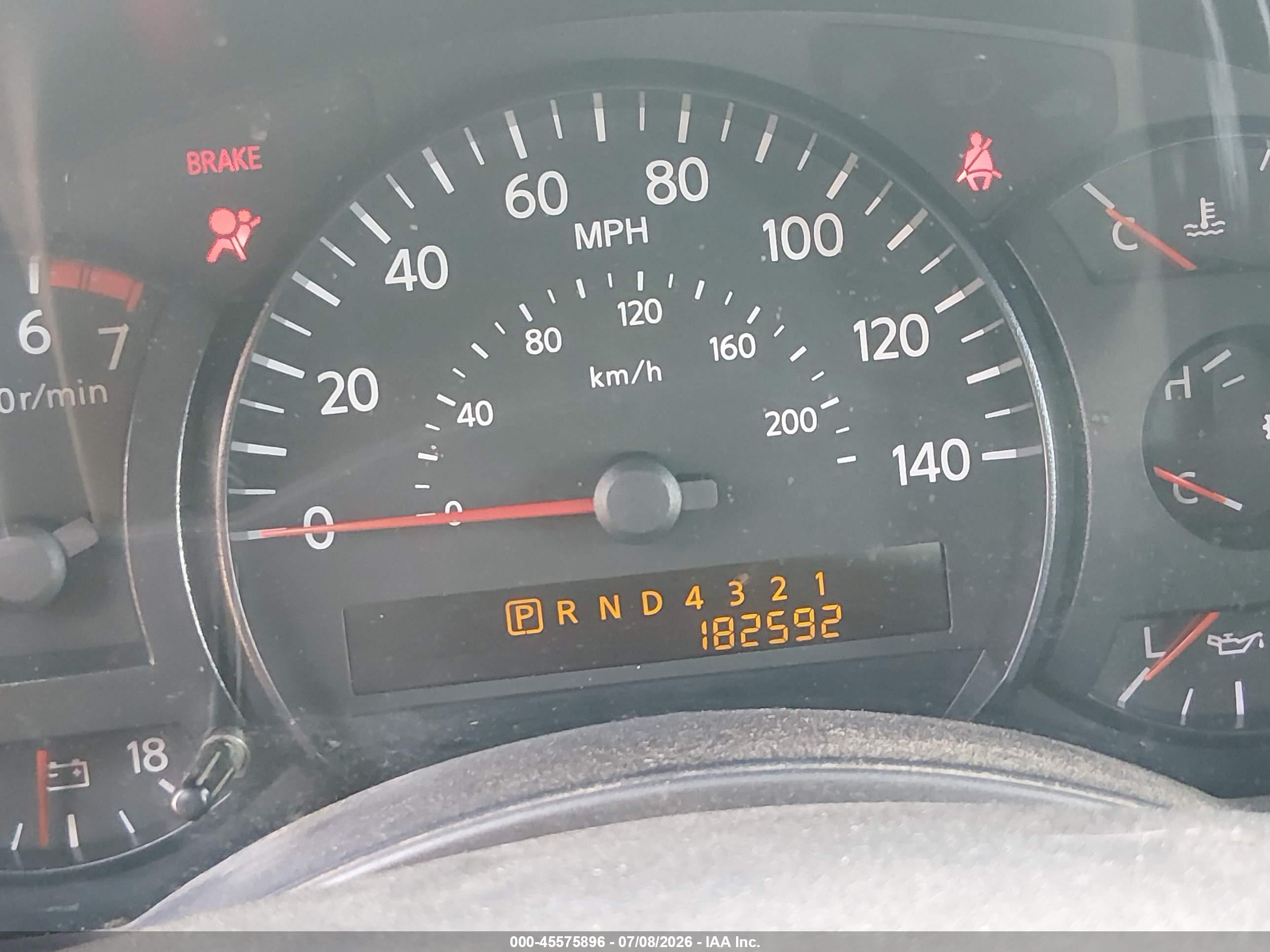 2007 Nissan Titan Le Red vin: 1N6AA06B17N233941