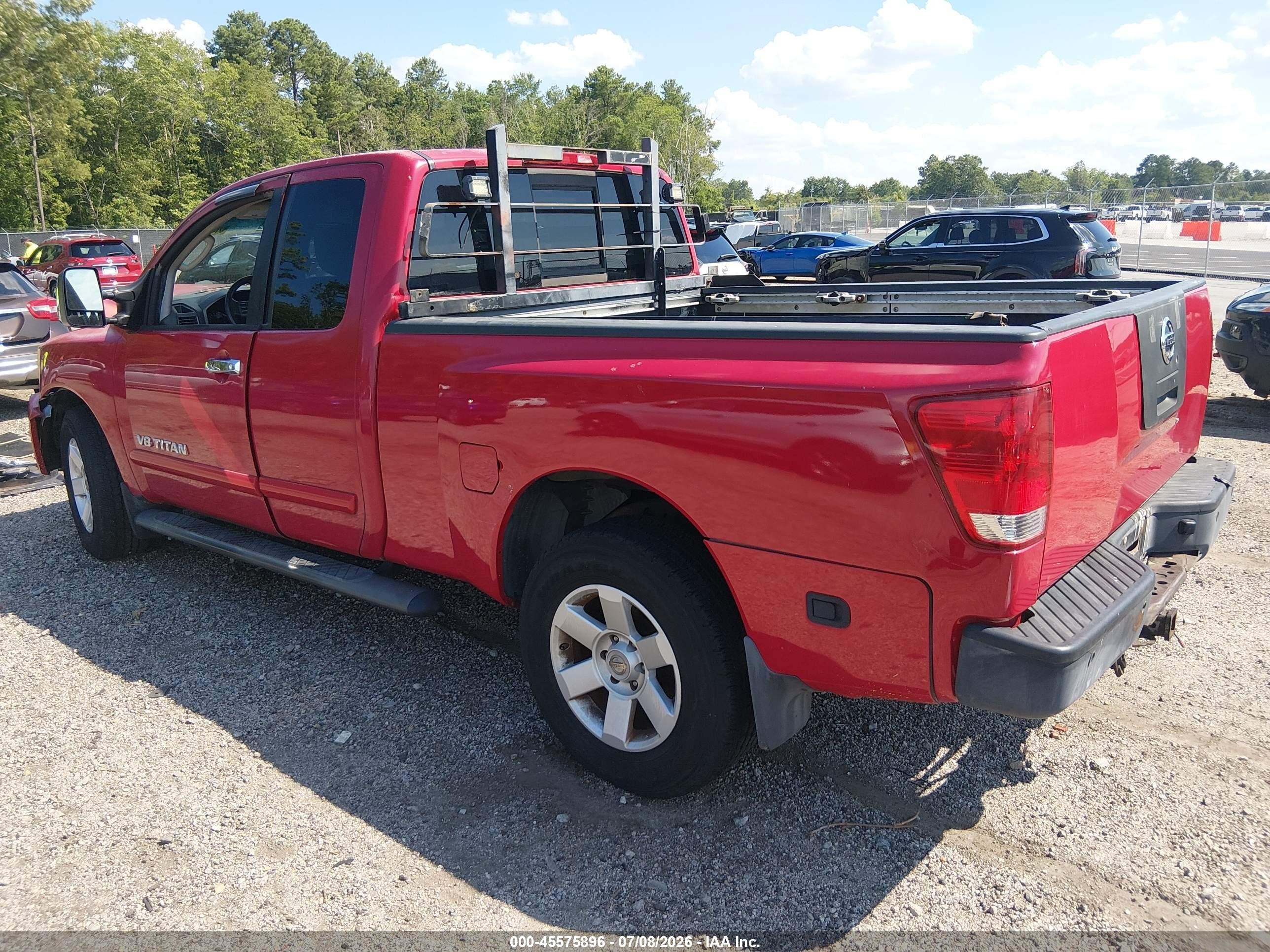 2007 Nissan Titan Le Red vin: 1N6AA06B17N233941