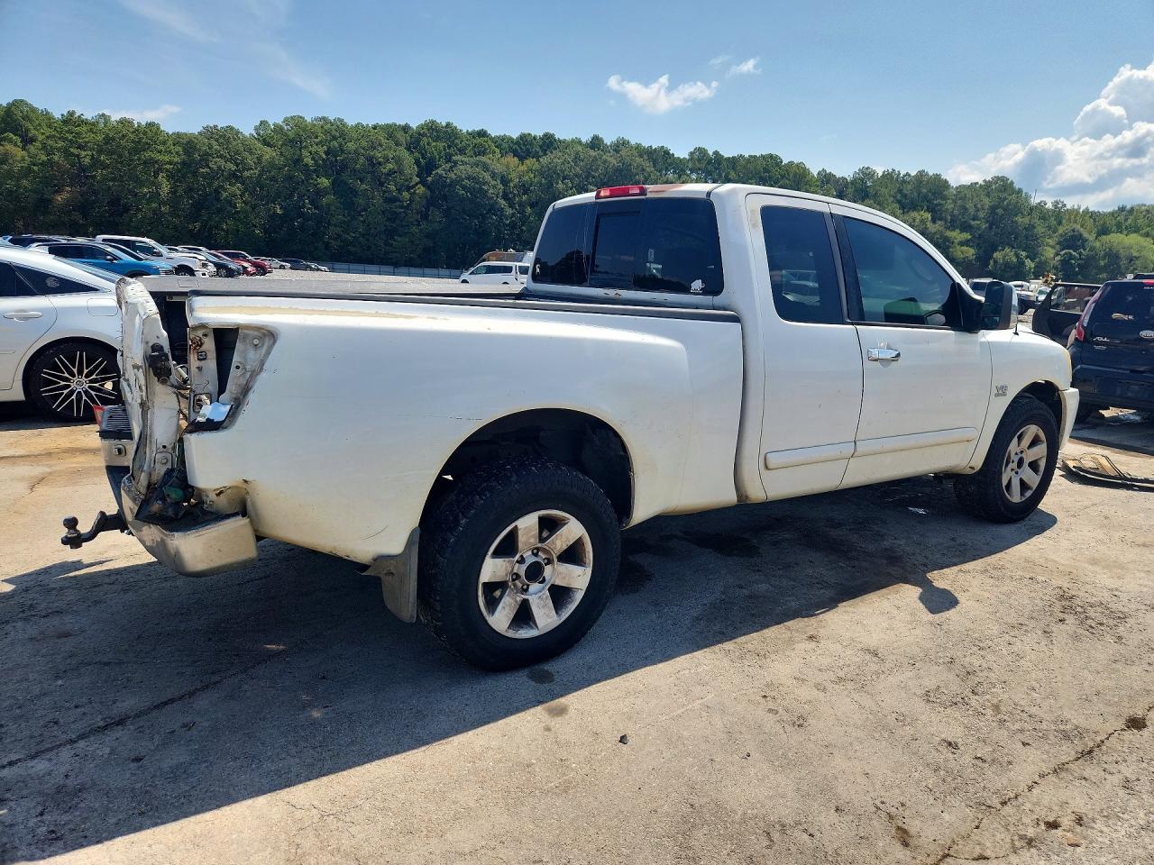 2004 Nissan Titan Xe White vin: 1N6AA06B24N540191