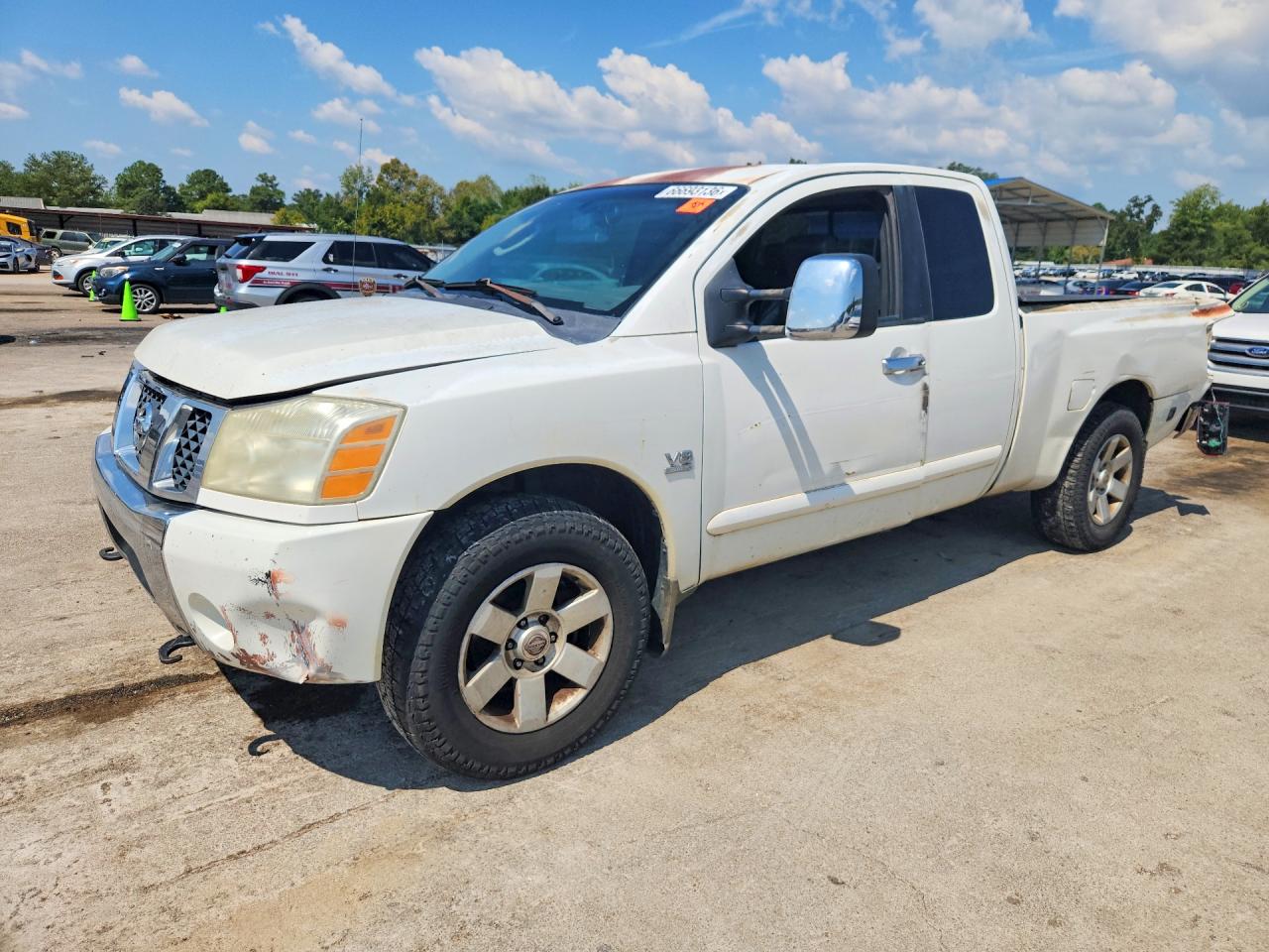 2004 Nissan Titan Xe White vin: 1N6AA06B24N540191