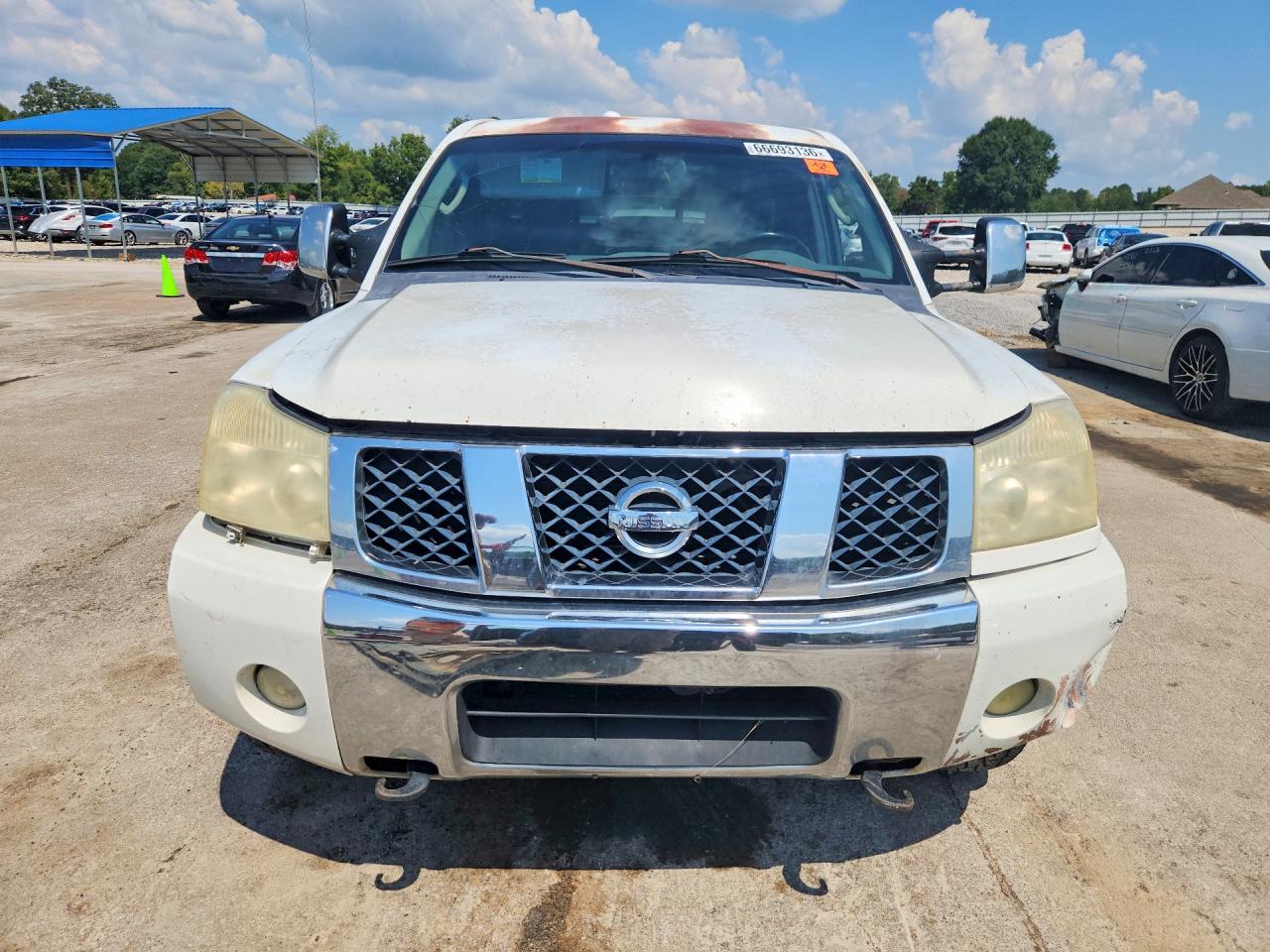 2004 Nissan Titan Xe White vin: 1N6AA06B24N540191