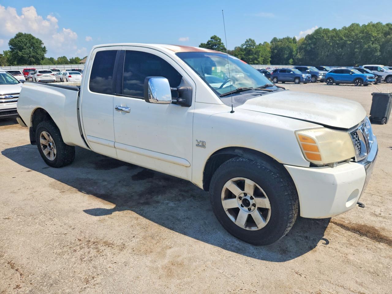 2004 Nissan Titan Xe White vin: 1N6AA06B24N540191