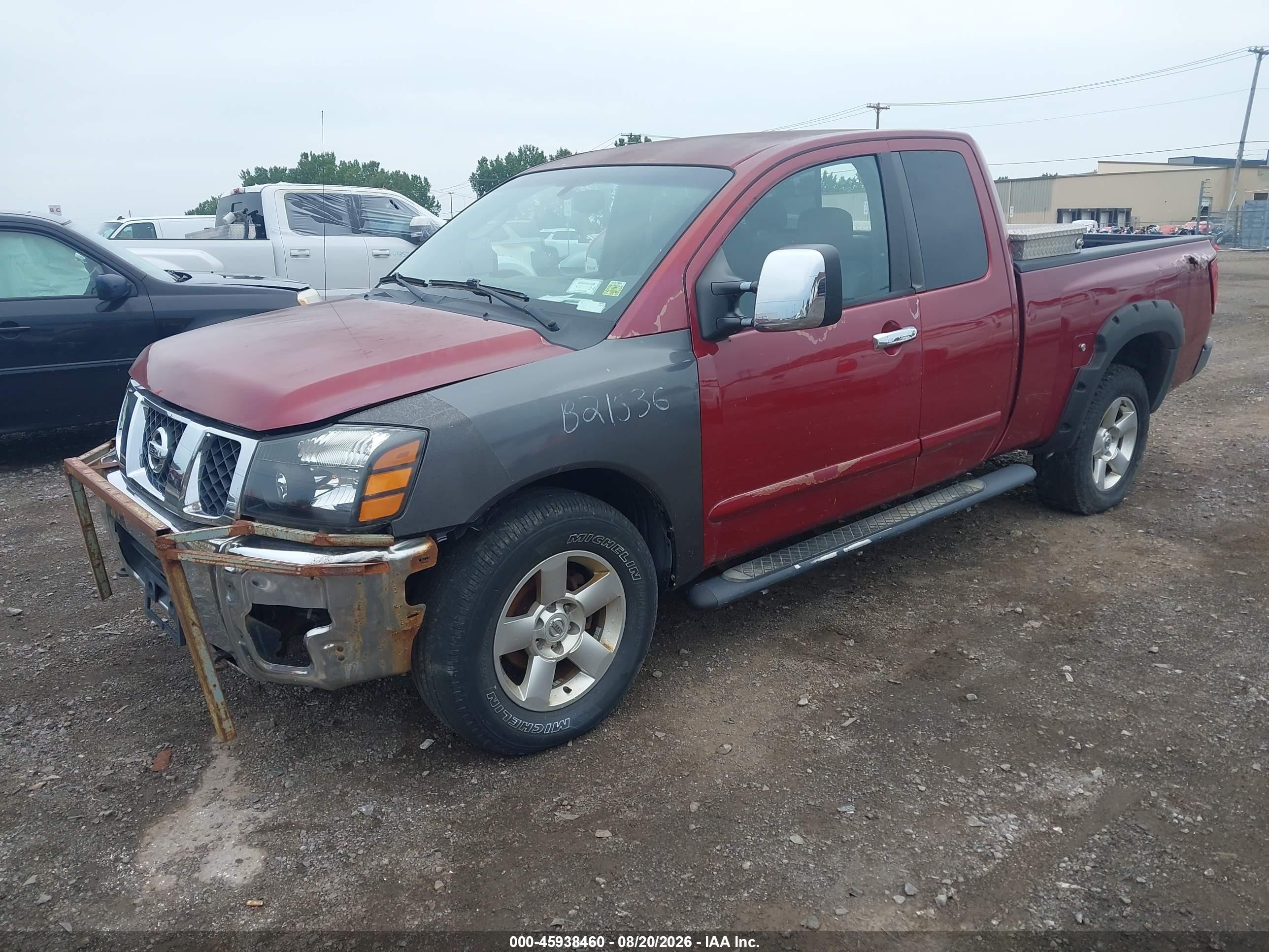 2004 Nissan Titan Se Red vin: 1N6AA06B24N588807