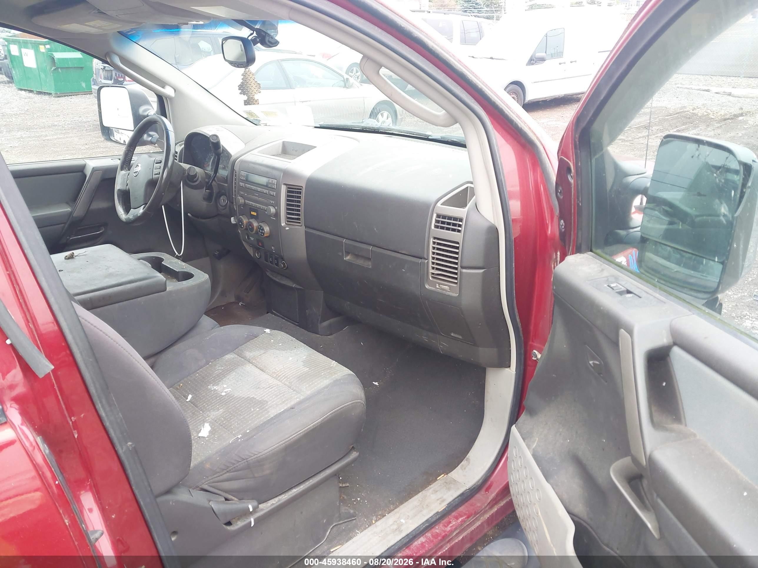 2004 Nissan Titan Se Red vin: 1N6AA06B24N588807