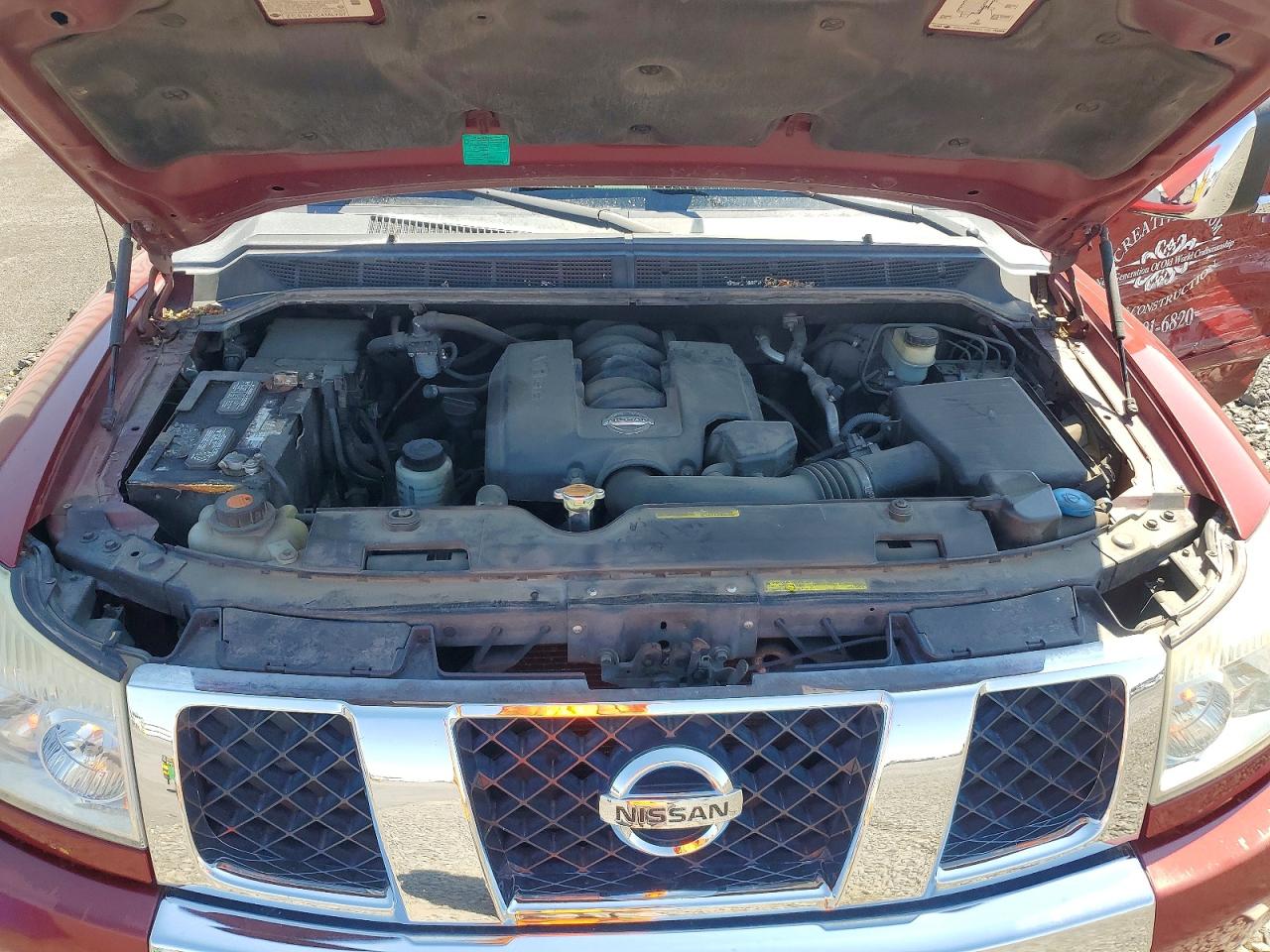 2005 Nissan Titan Xe Red vin: 1N6AA06B25N534814