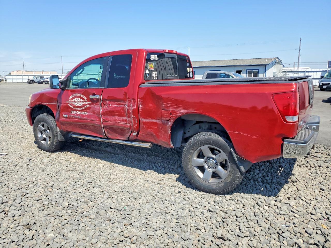 2005 Nissan Titan Xe Red vin: 1N6AA06B25N534814