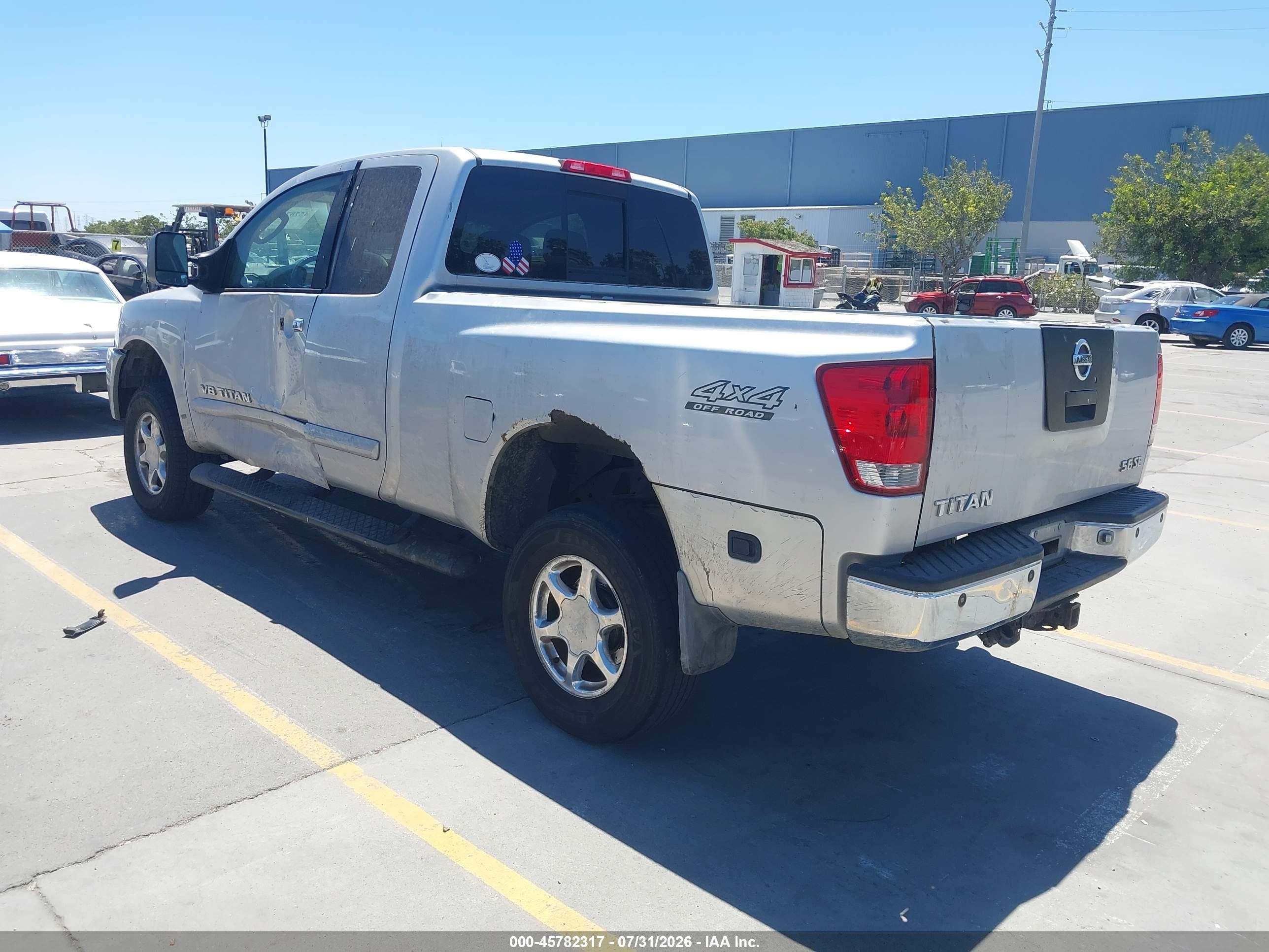 2006 Nissan Titan Se Серебряный vin: 1N6AA06B26N543191