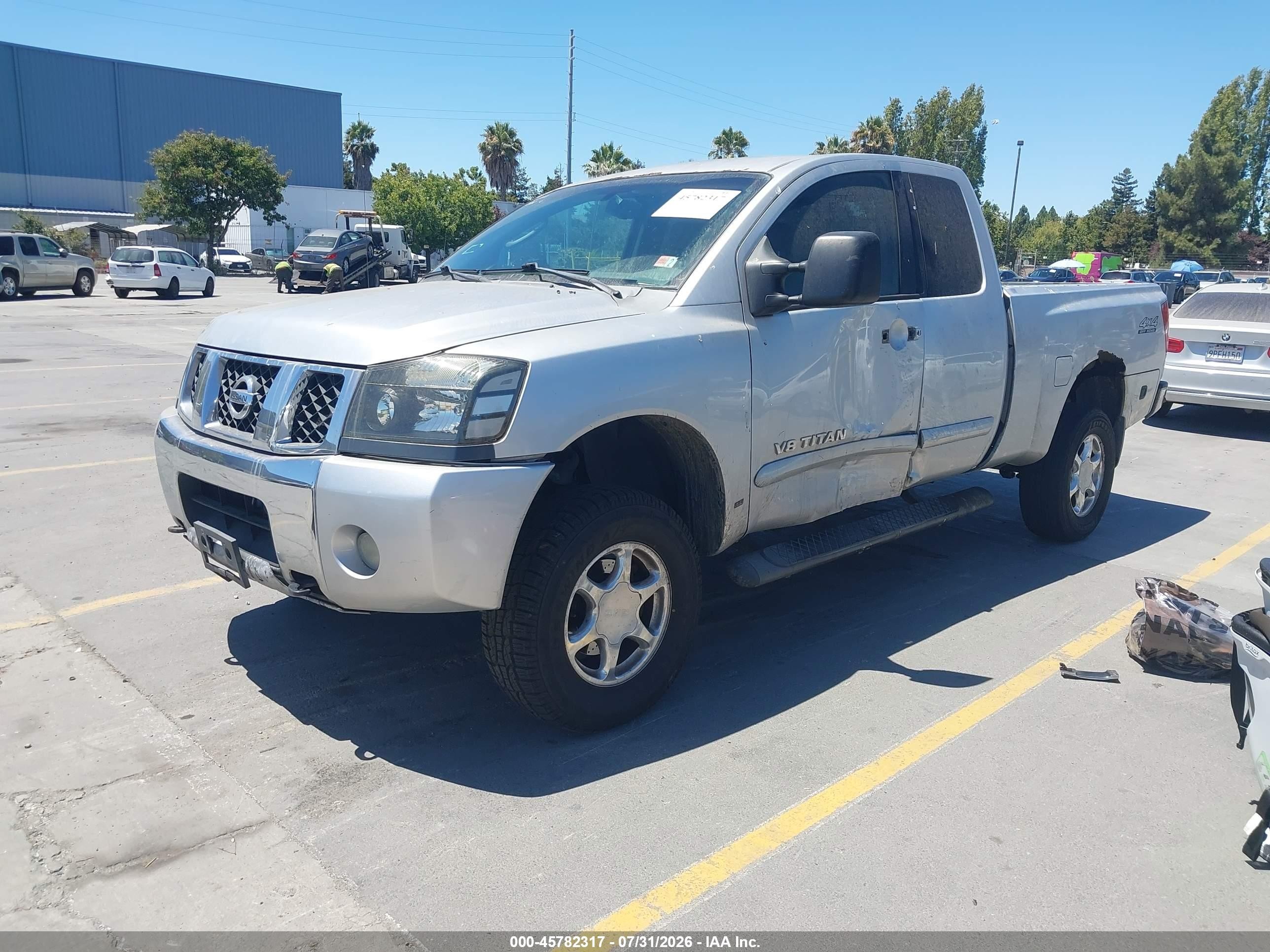 2006 Nissan Titan Se Серебряный vin: 1N6AA06B26N543191
