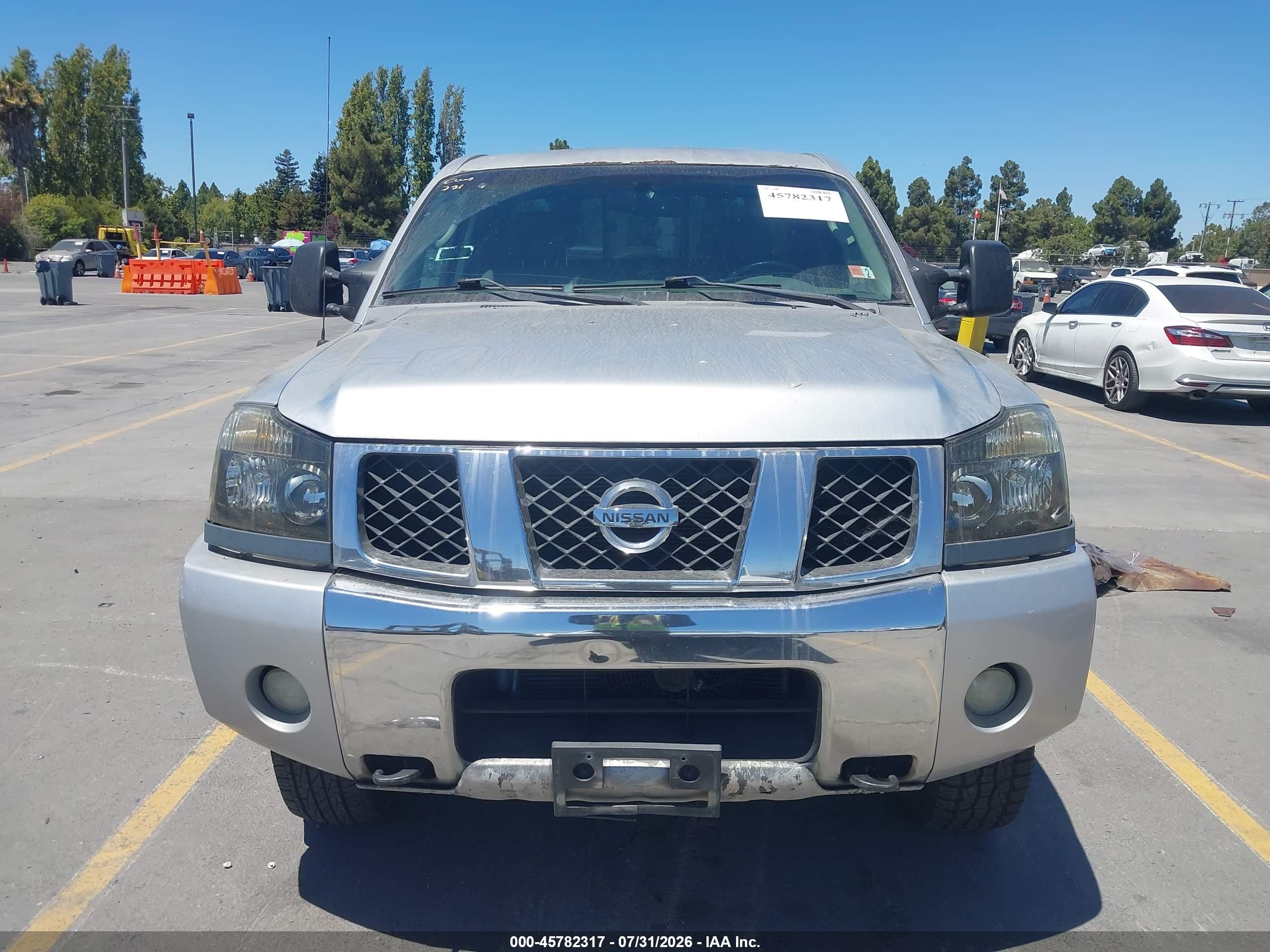 2006 Nissan Titan Se Серебряный vin: 1N6AA06B26N543191