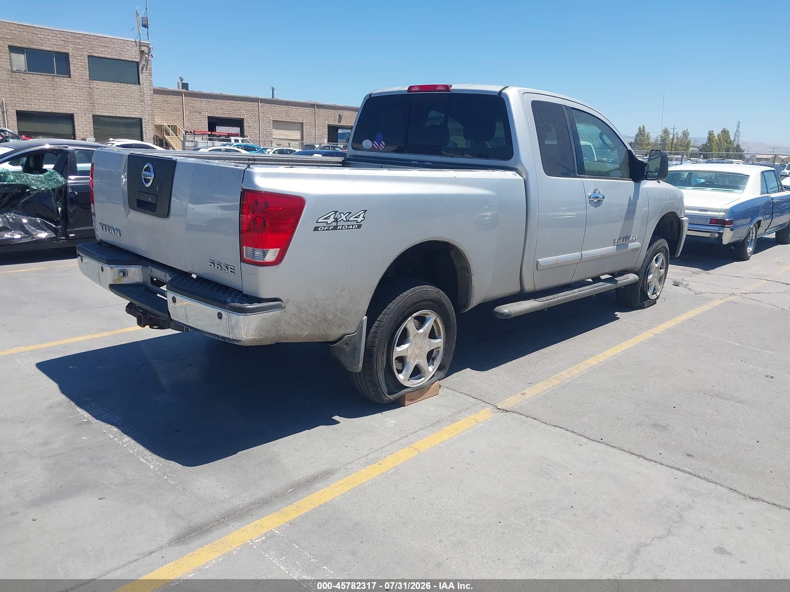 2006 Nissan Titan Se Серебряный vin: 1N6AA06B26N543191