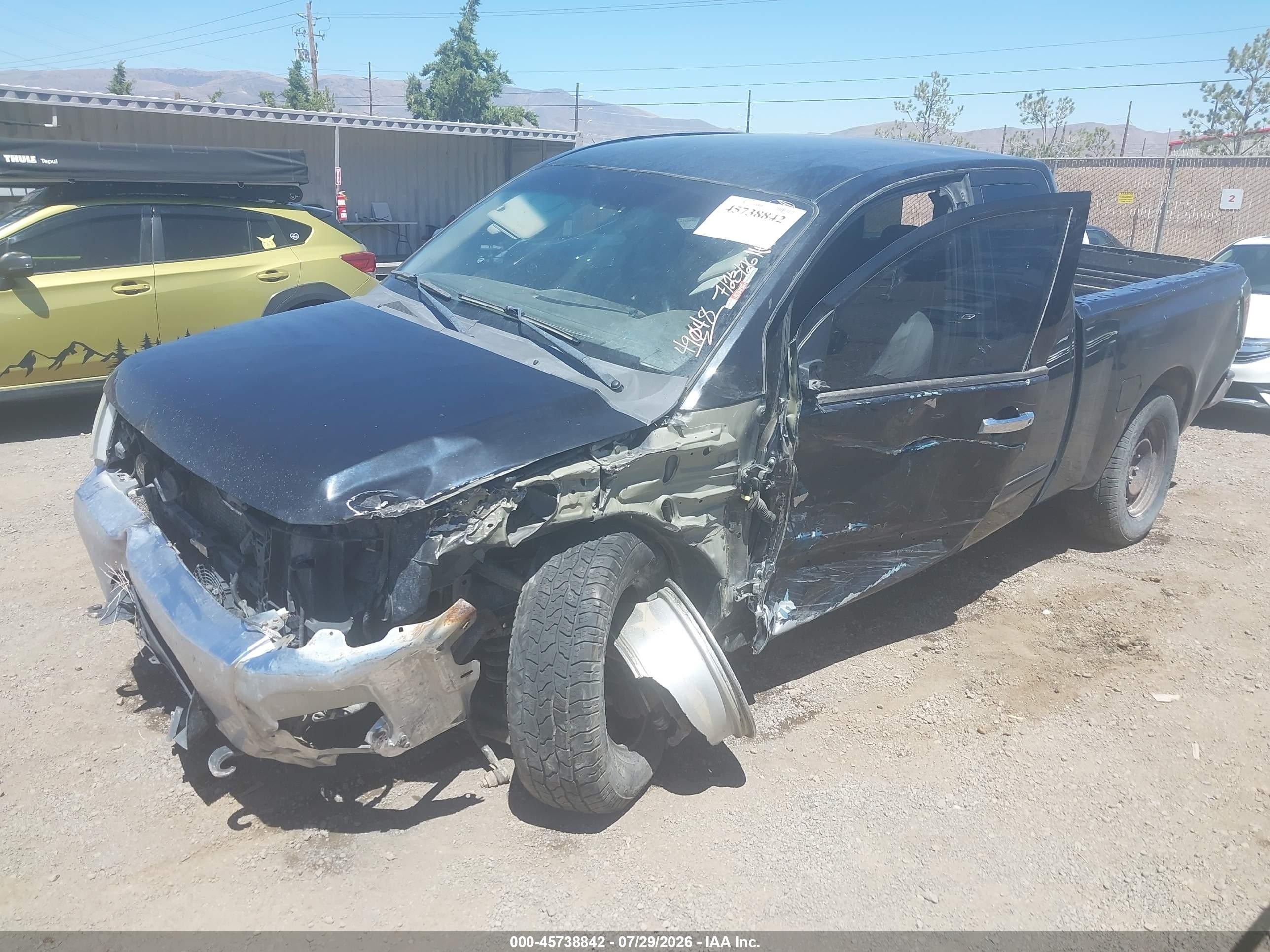 2007 Nissan Titan Se Black vin: 1N6AA06B27N224309