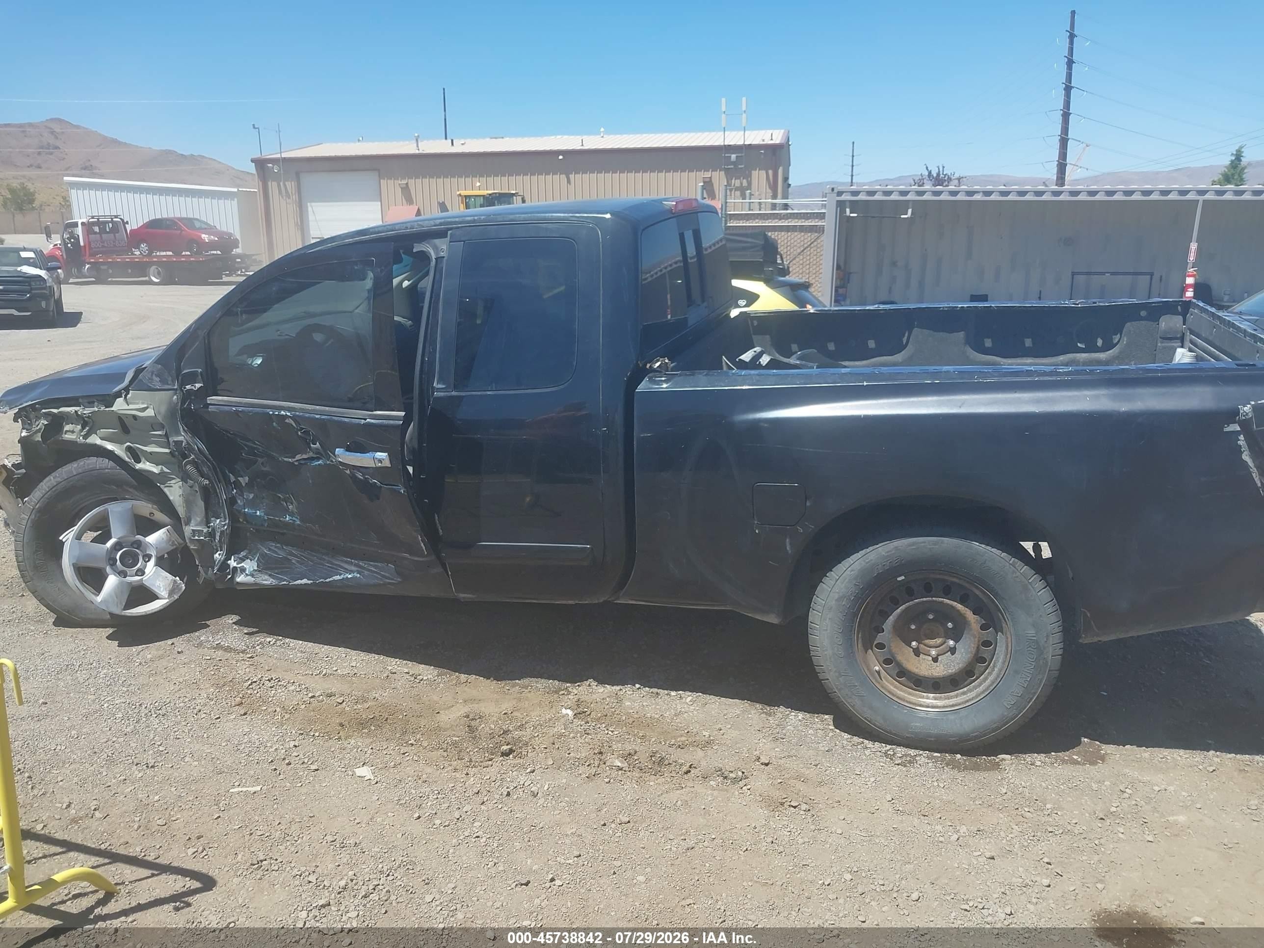 2007 Nissan Titan Se Black vin: 1N6AA06B27N224309