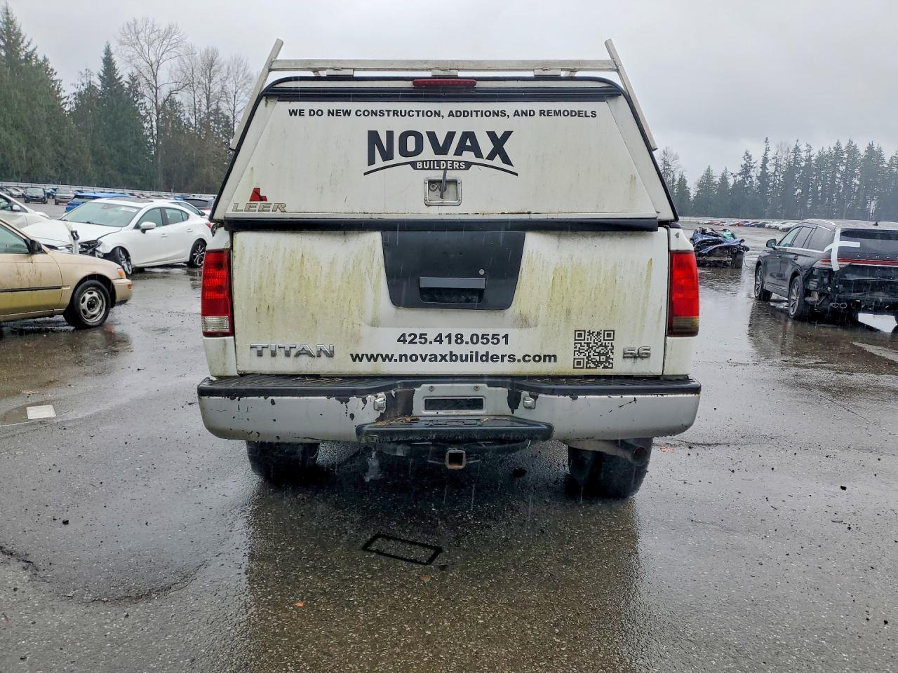 2004 Nissan Titan Xe White vin: 1N6AA06B34N534707