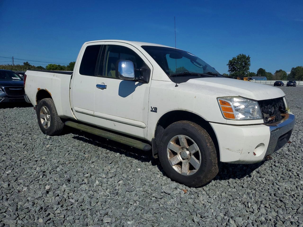 2004 Nissan Titan Xe White vin: 1N6AA06B34N591246