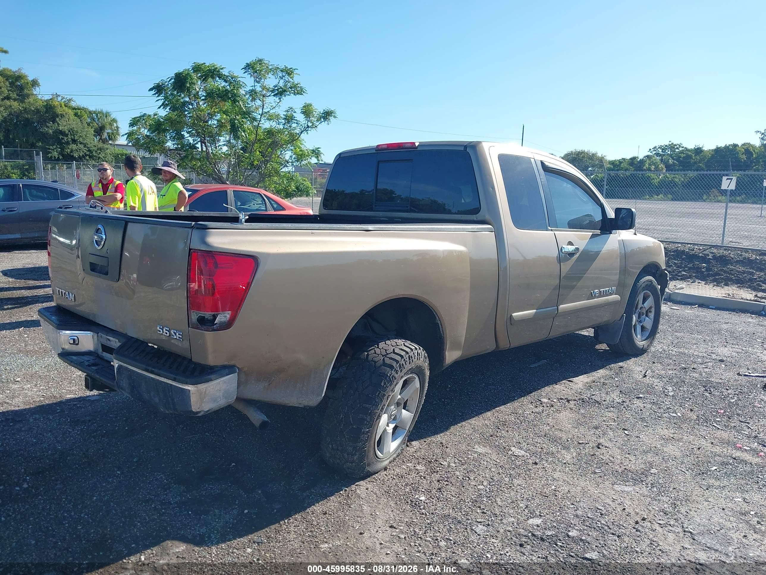 2005 Nissan Titan Se Beige vin: 1N6AA06B35N540721
